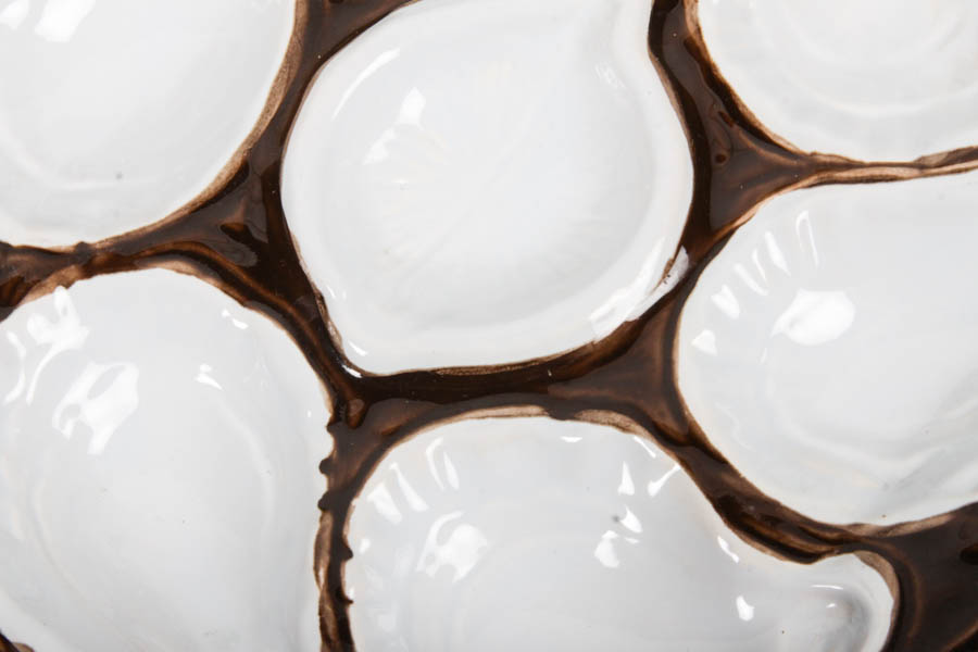 Majolica Oyster Plates
