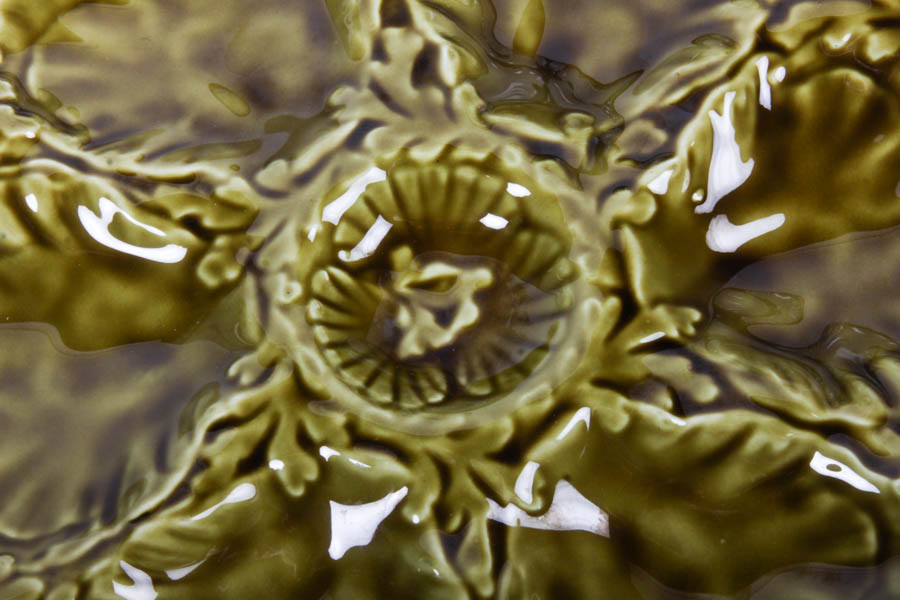 Majolica Oyster Plates