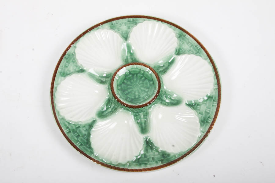 Majolica Oyster Plates