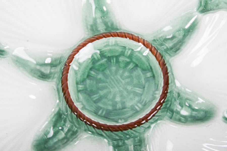Majolica Oyster Plates