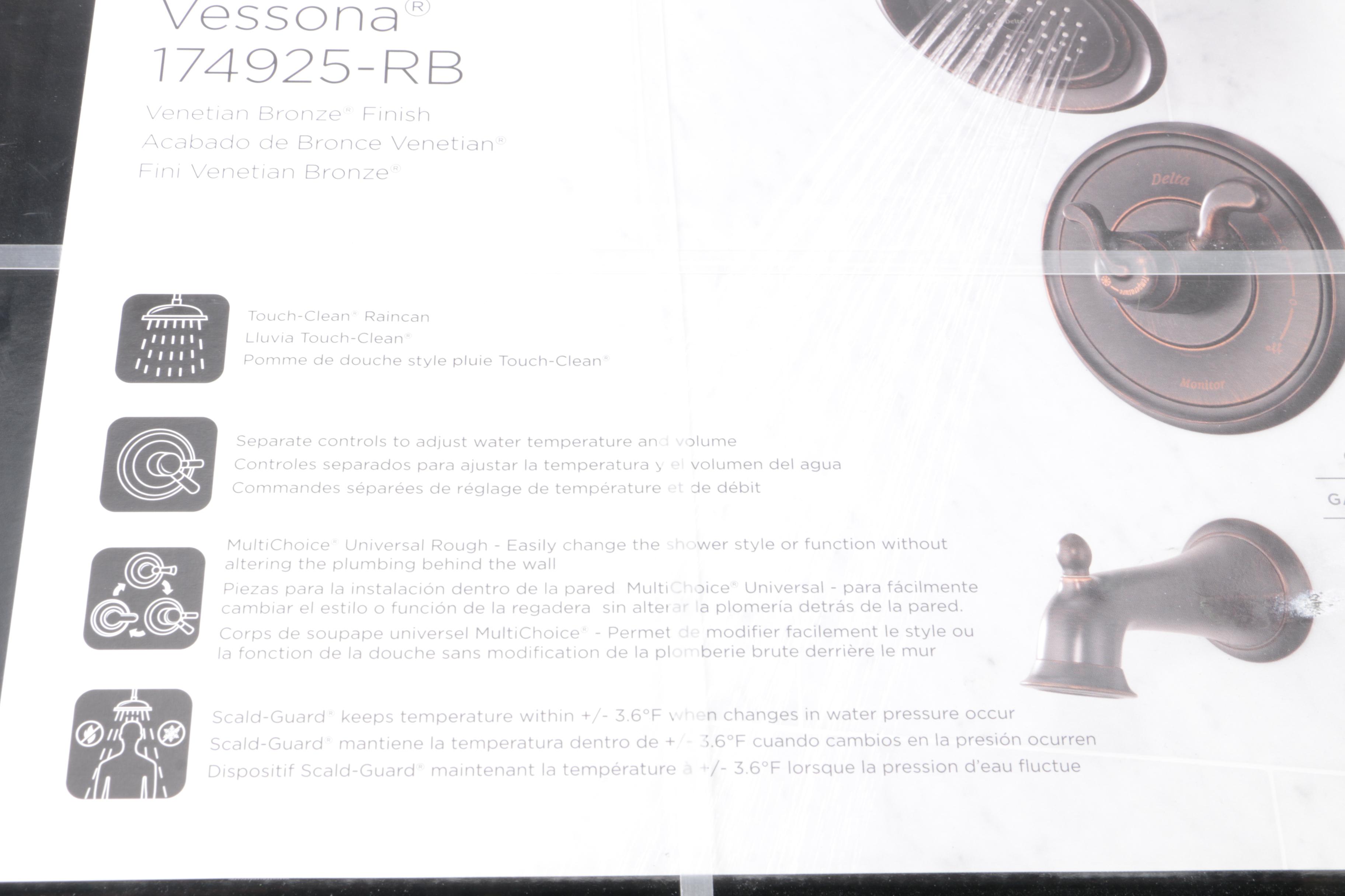 Delta "Vessona" Bronze Finished Shower Faucet