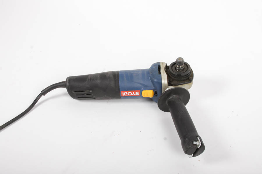 Ryobi Power Drill and Barrel Grip Angle Grinder