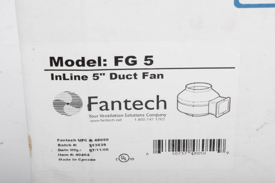 Fantech InLine 5-Inch Duct Fan