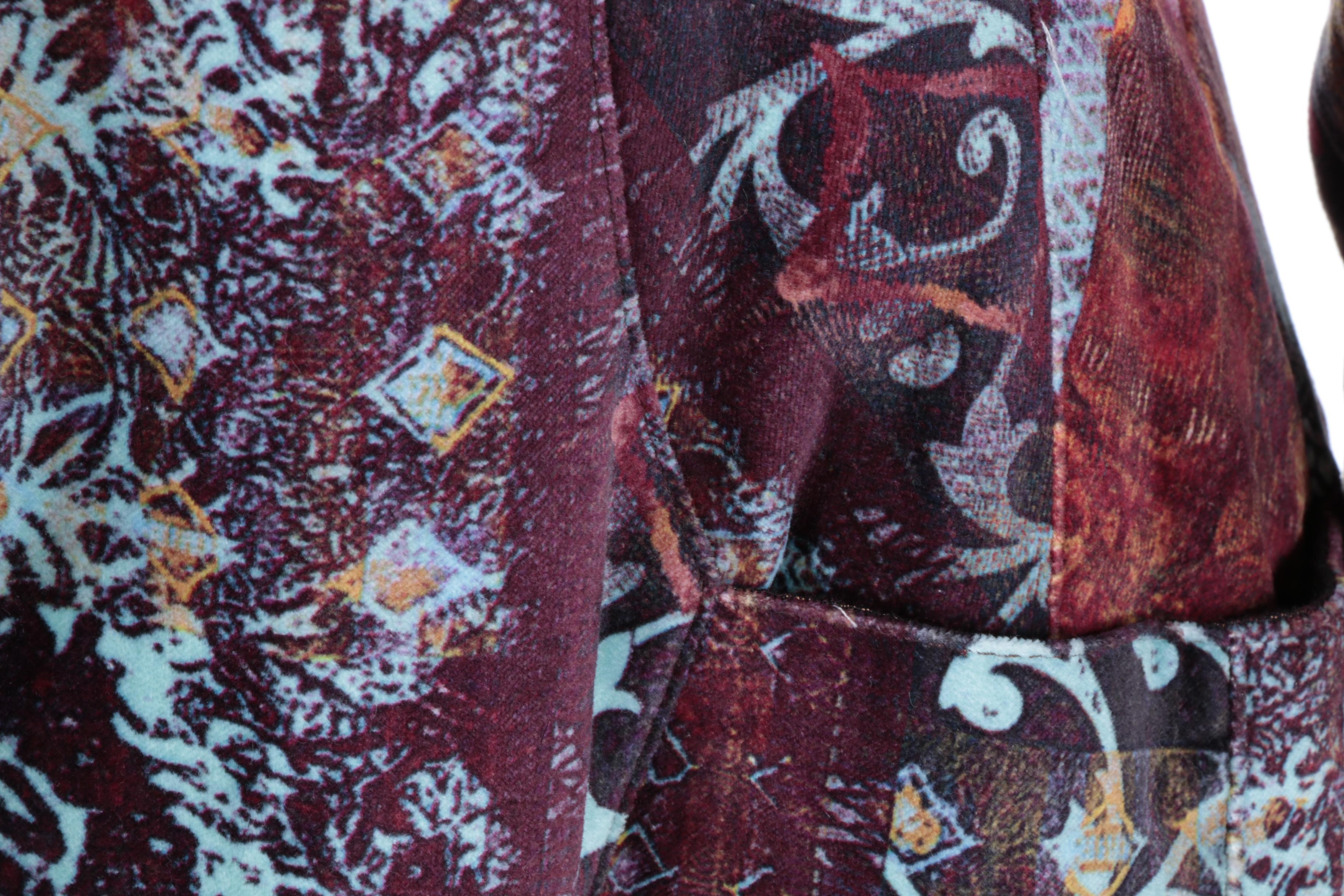 Women's Aventures des Toiles Multicolored Velvet Coat