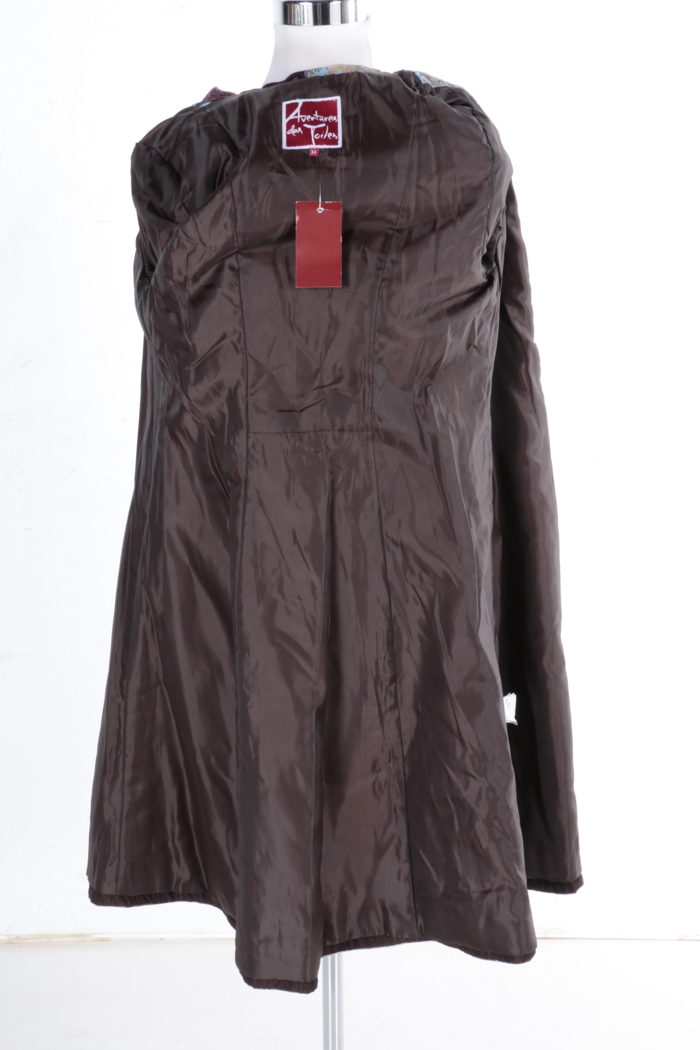 Women's Aventures des Toiles Multicolored Velvet Coat