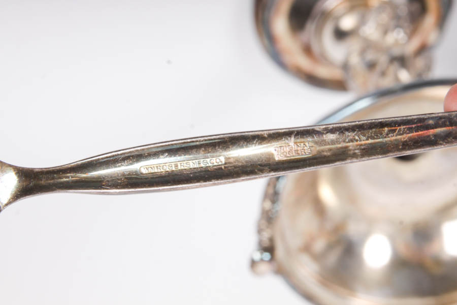 Collection of Silver Plated Tableware and Crystal Bowl