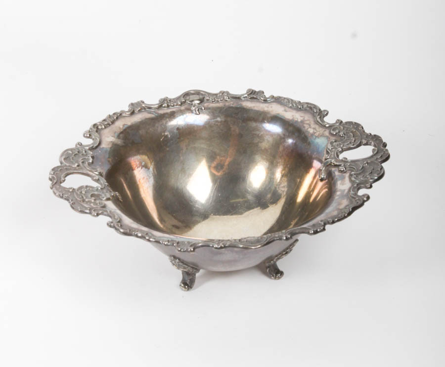 Collection of Silver Plated Tableware and Crystal Bowl