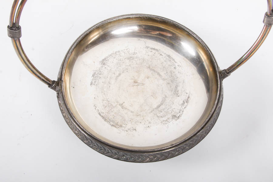 Collection of Silver Plated Tableware and Crystal Bowl