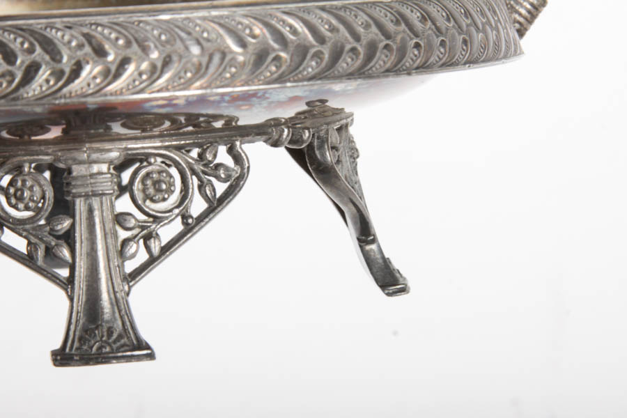 Collection of Silver Plated Tableware and Crystal Bowl
