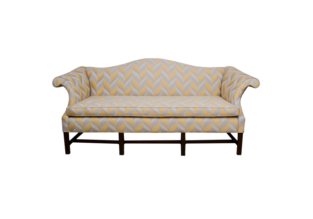 Chippendale Style Camel Back Sofa