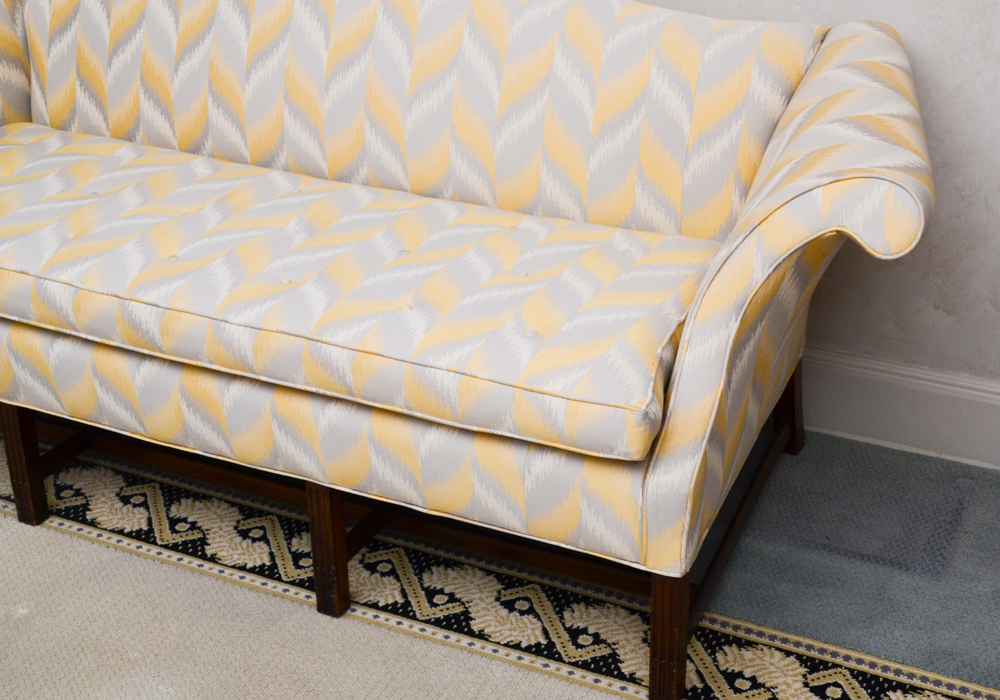 Chippendale Style Camel Back Sofa