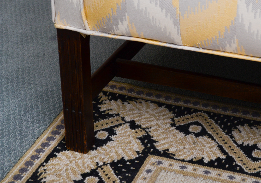 Chippendale Style Camel Back Sofa