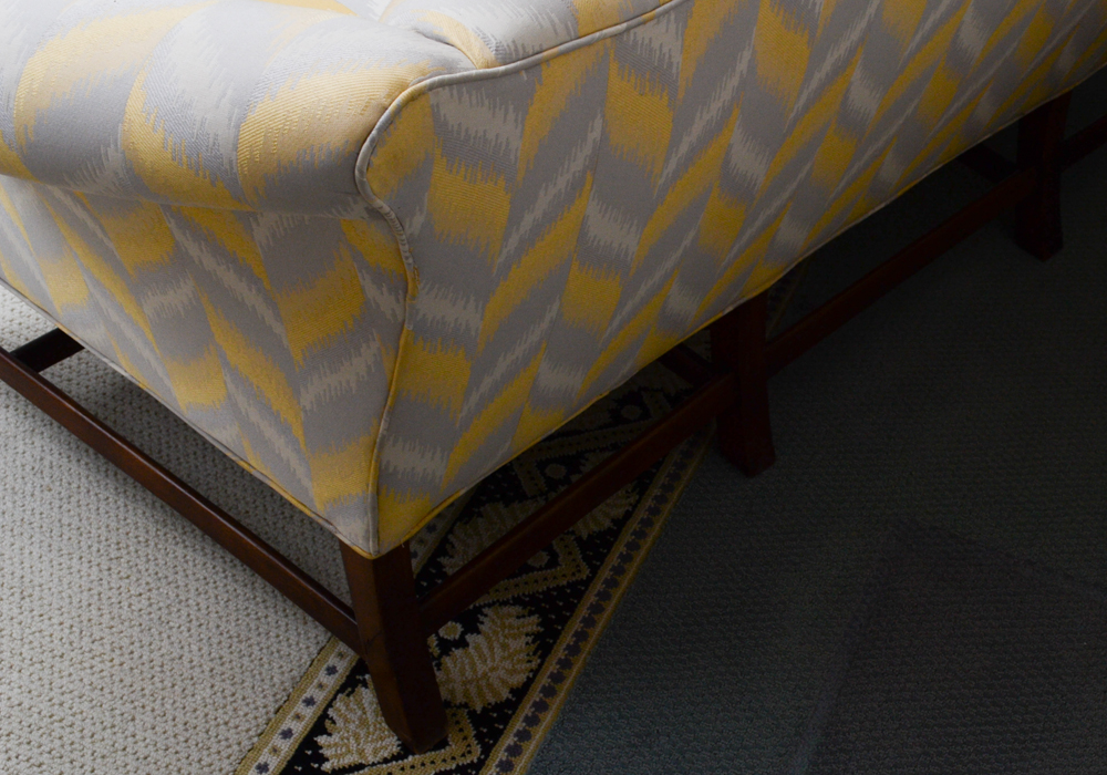 Chippendale Style Camel Back Sofa