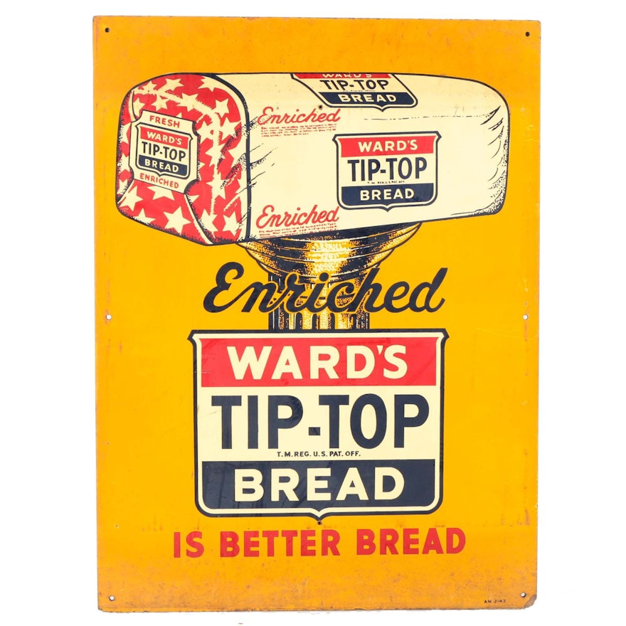 Vintage Signage for Ward's Tip-Top Bread