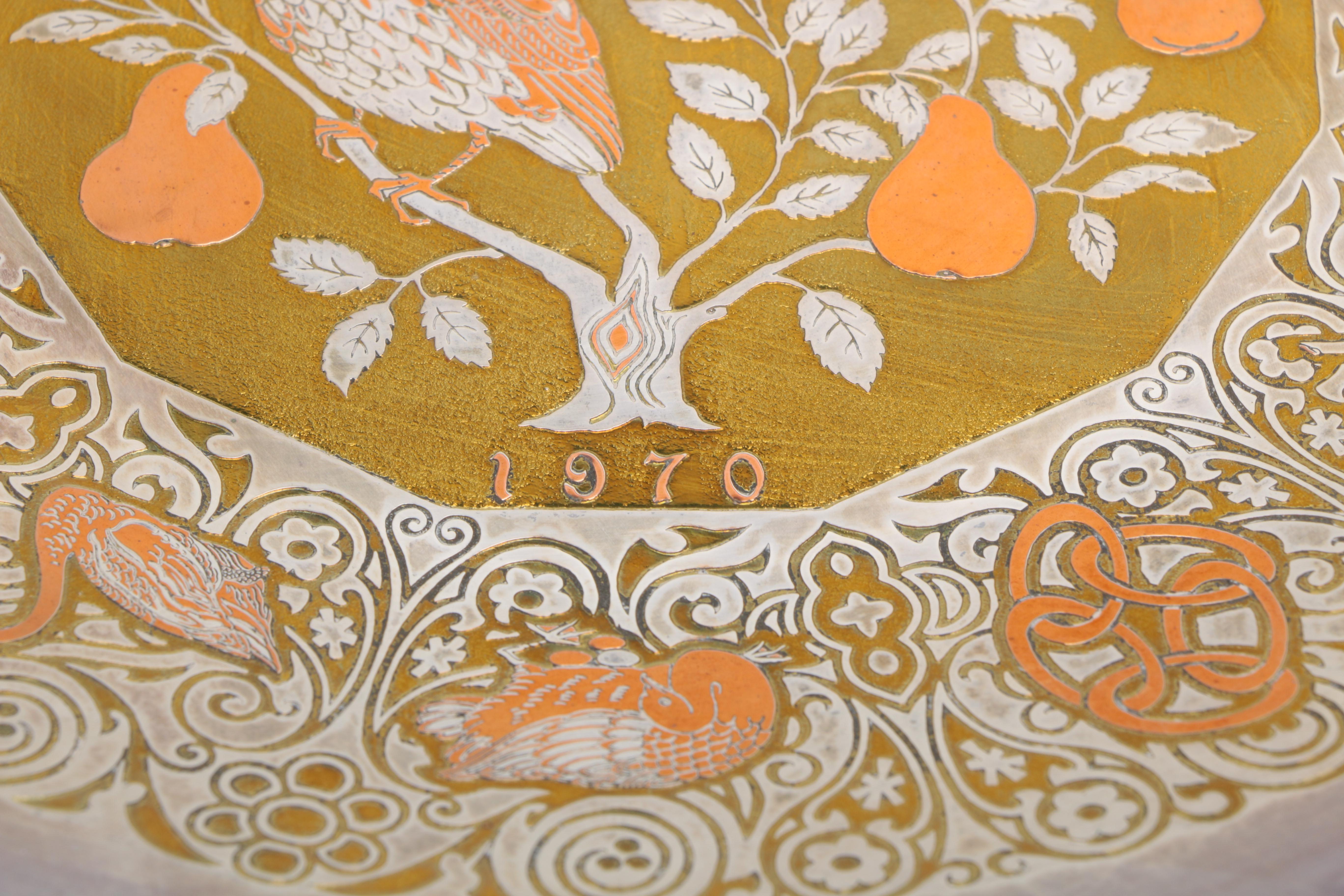 Reed & Barton Limited Edition Damascene Plates Featuring Audubon Collection Pieces