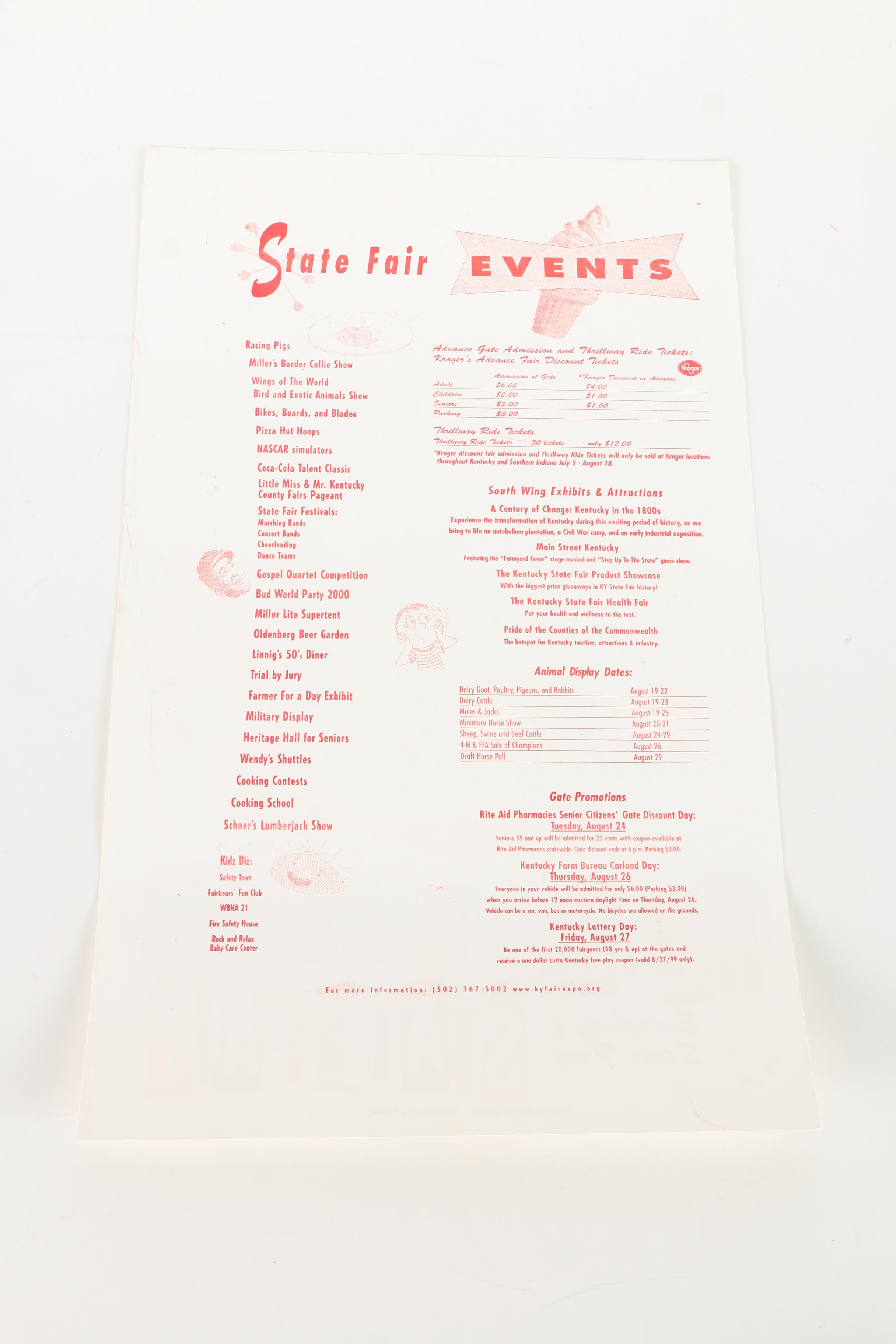 Hatch Show Print Woodblock Posters for the Kentucky State Fair