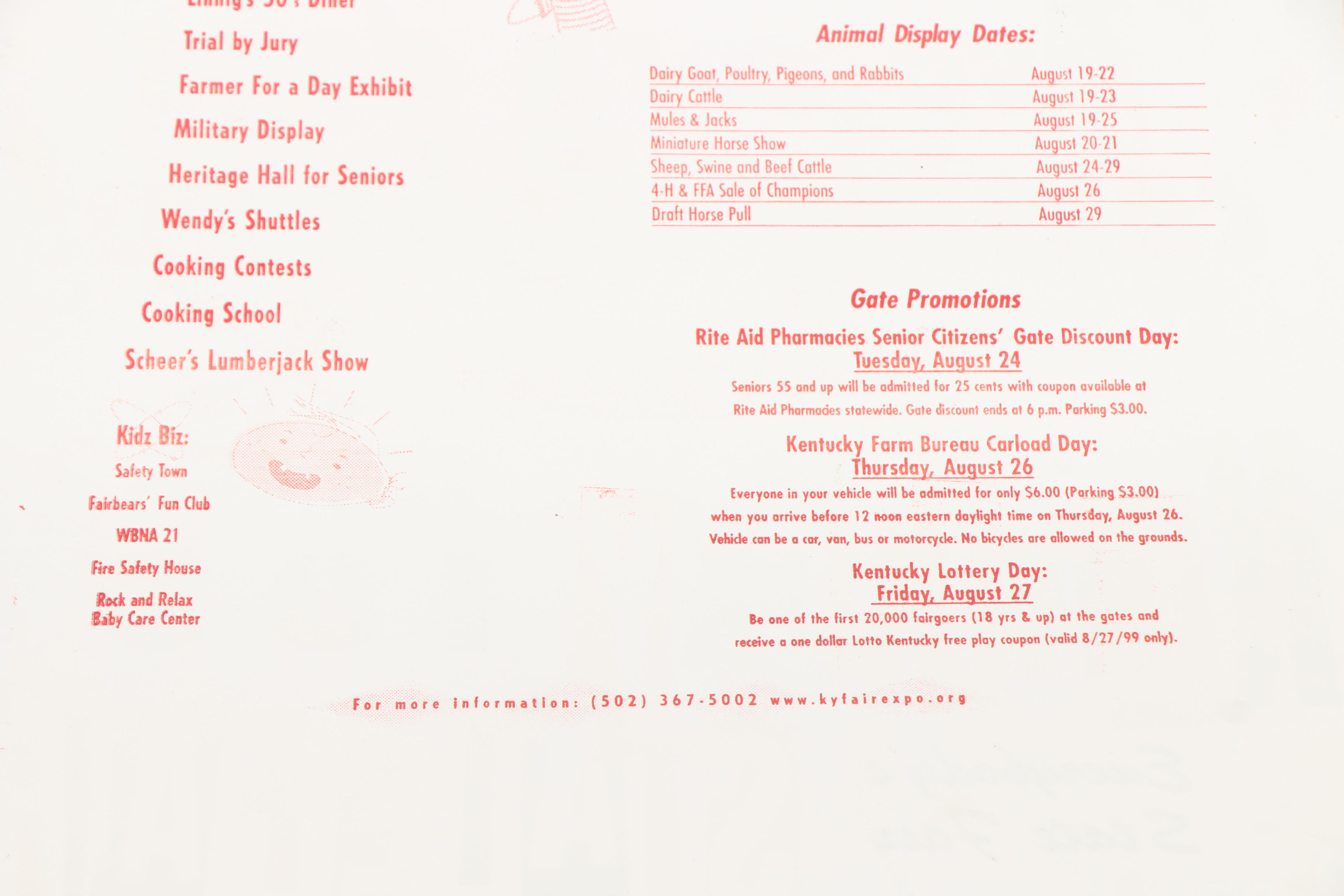 Hatch Show Print Woodblock Posters for the Kentucky State Fair