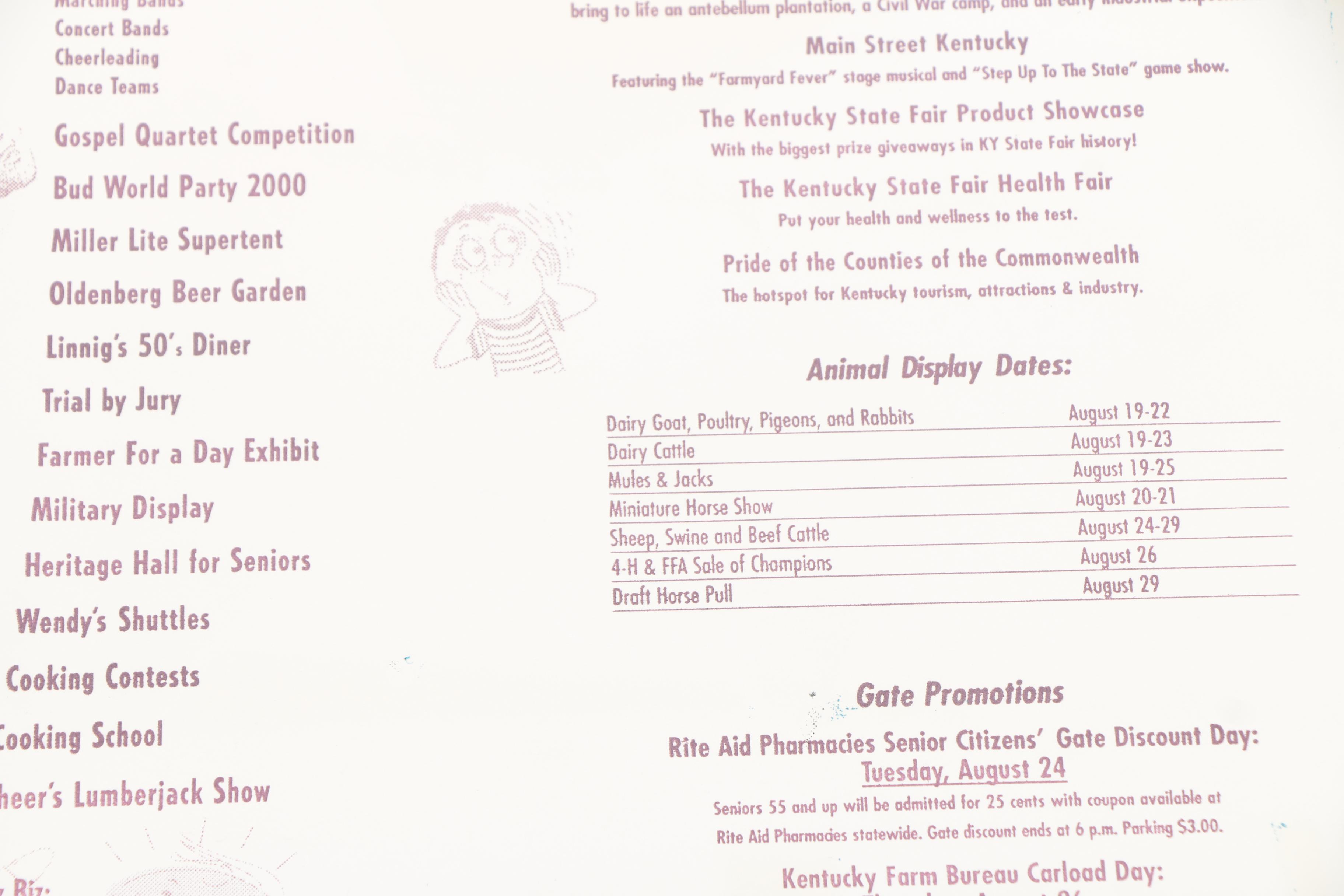 Hatch Show Print Woodblock Posters for the Kentucky State Fair