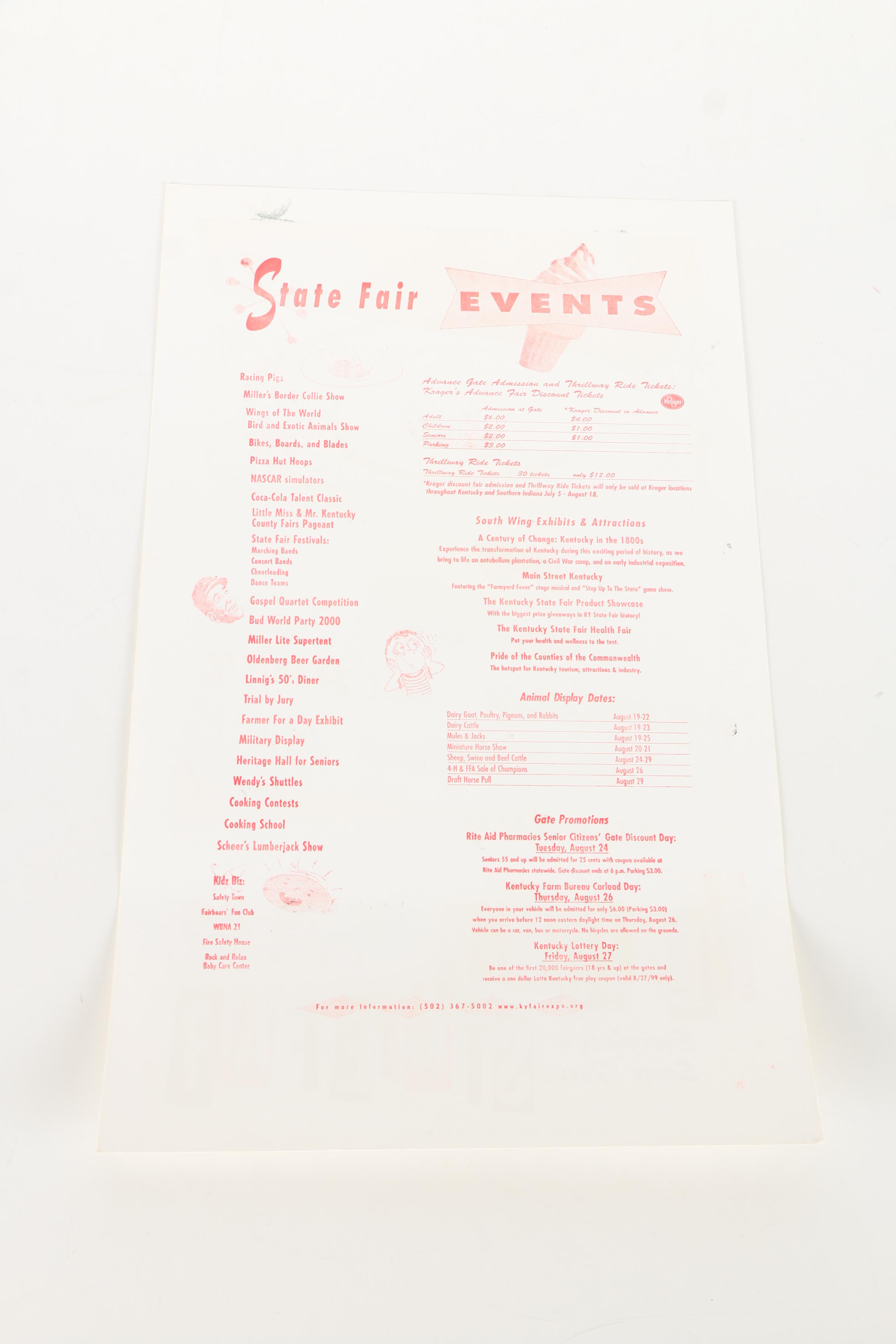 Hatch Show Print Woodblock Posters for the Kentucky State Fair