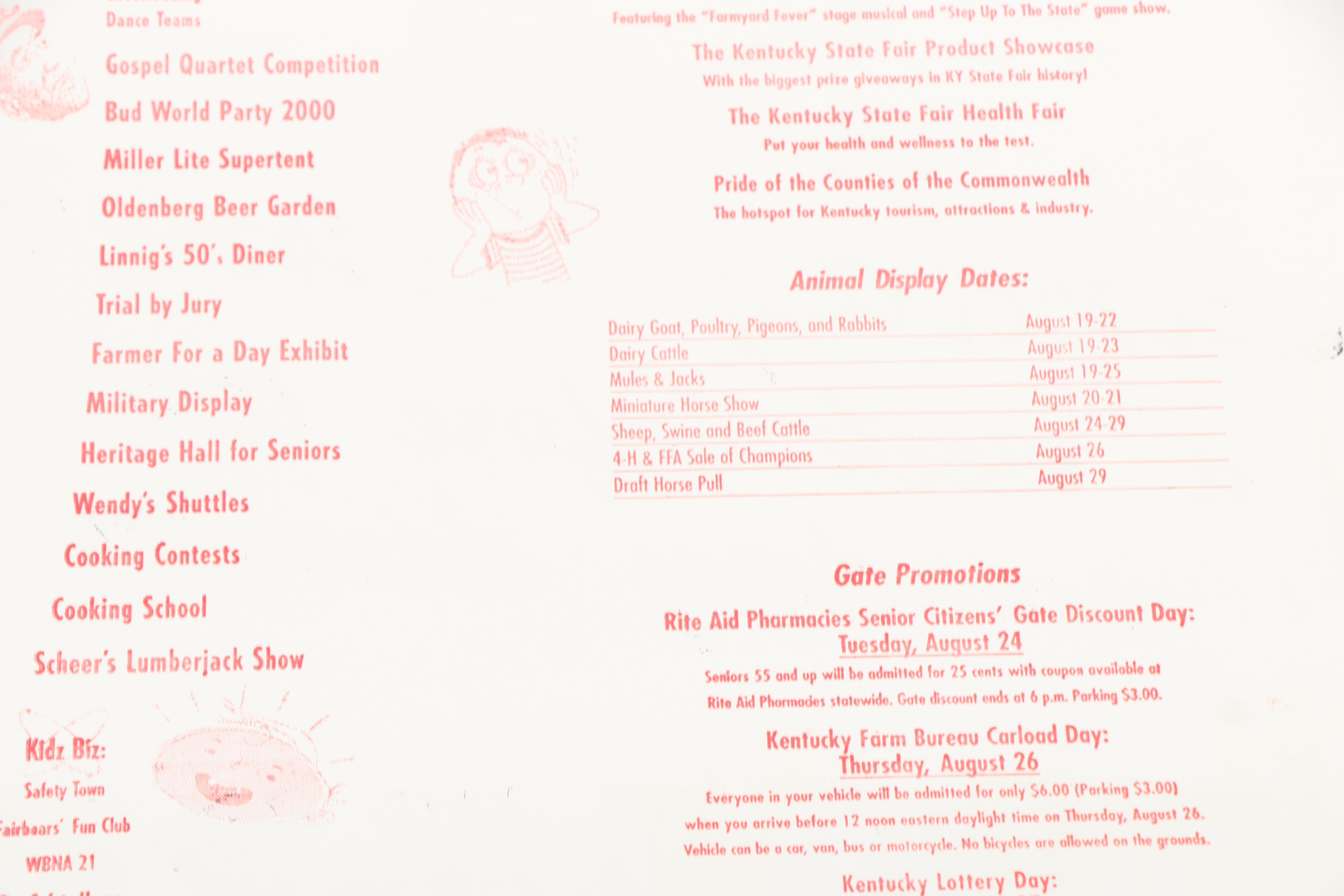 Hatch Show Print Woodblock Posters for the Kentucky State Fair