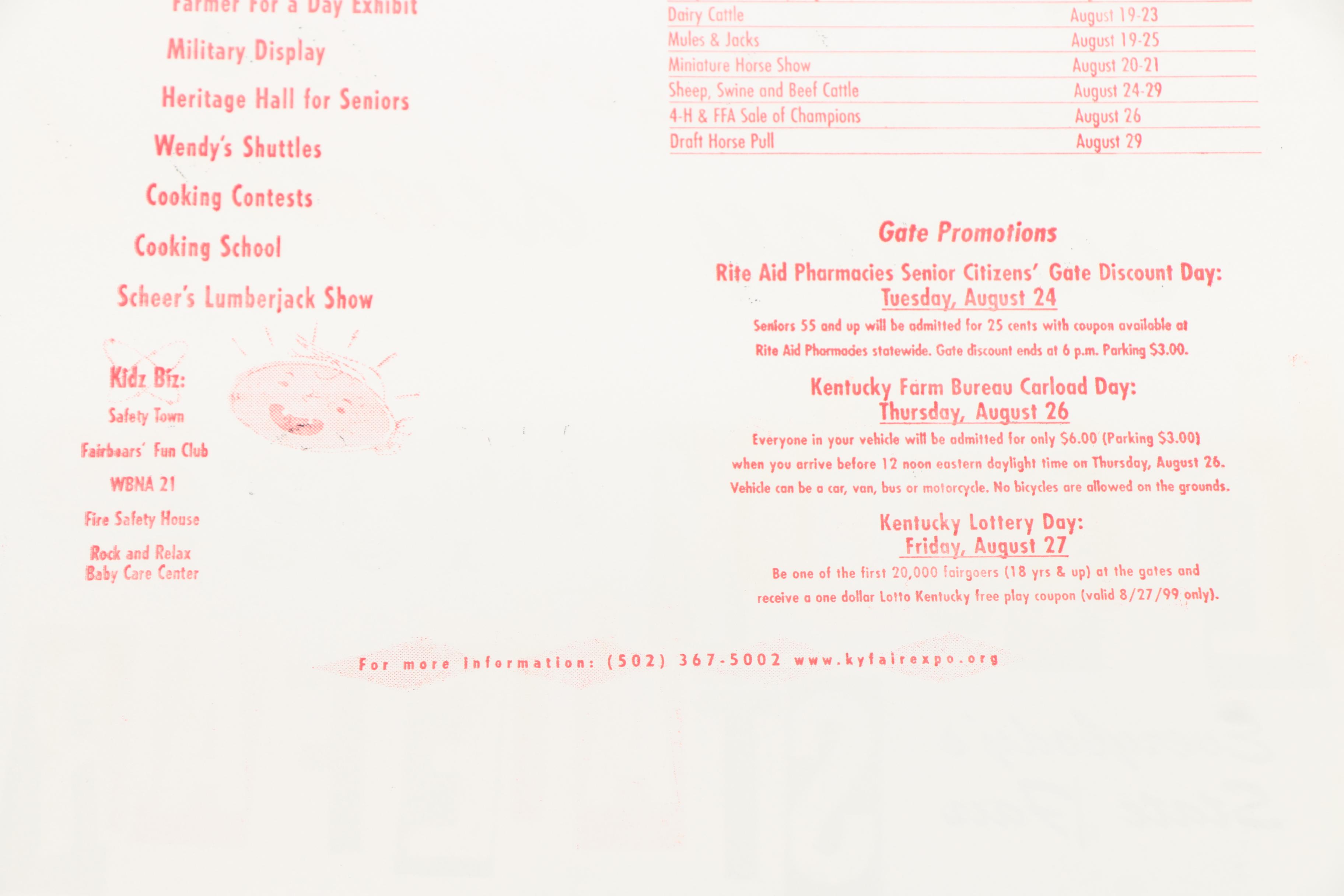 Hatch Show Print Woodblock Posters for the Kentucky State Fair