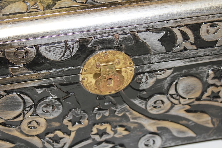 Pair of Decorative Metal Tone Boxes