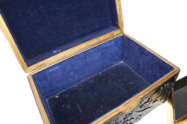 Pair of Decorative Metal Tone Boxes