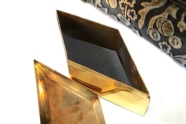 Pair of Decorative Metal Tone Boxes