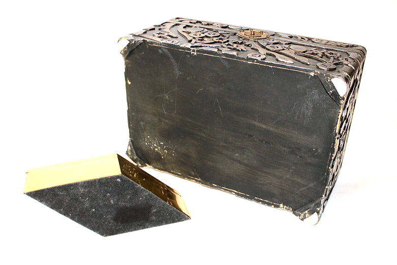 Pair of Decorative Metal Tone Boxes