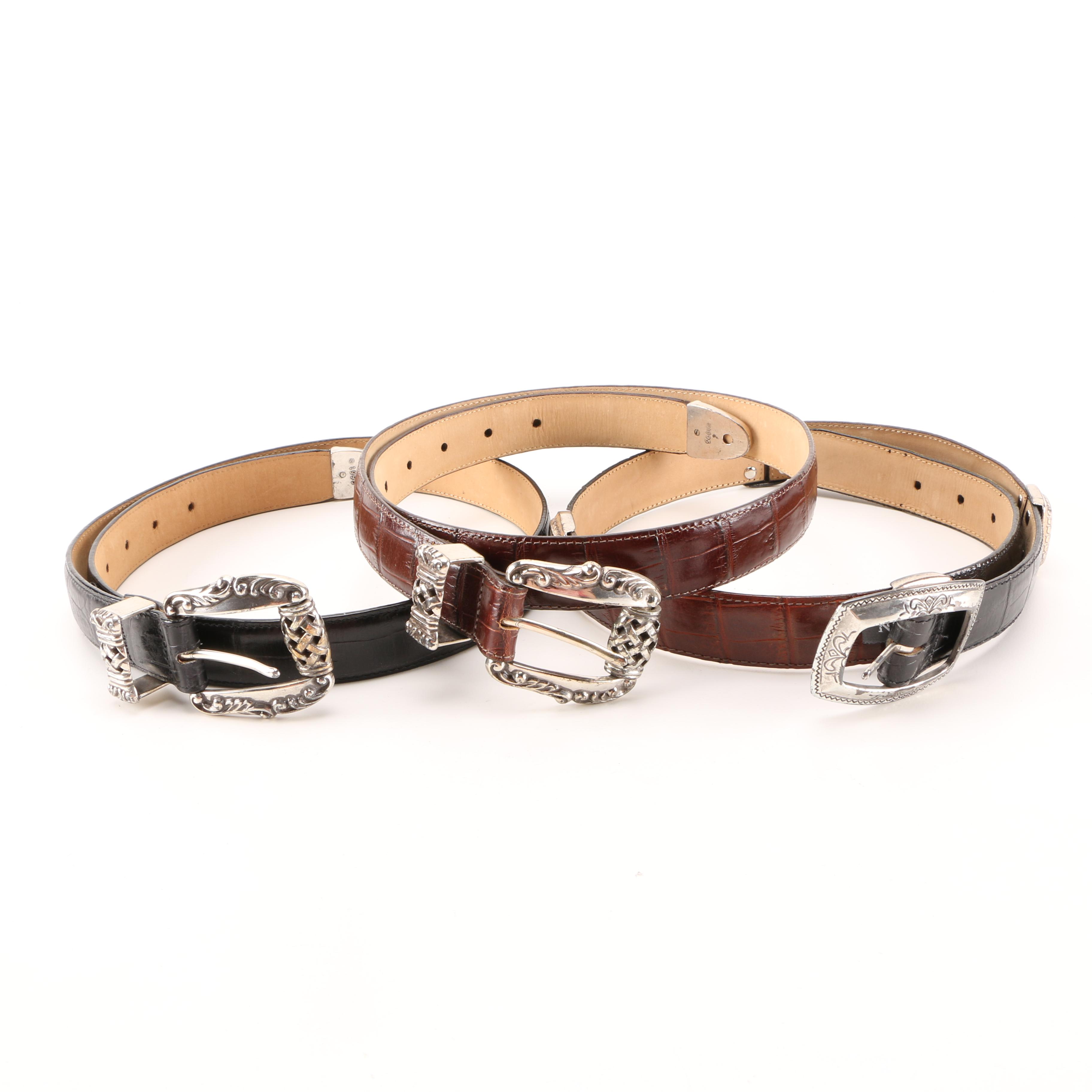 Brighton Embossed Leather Belts