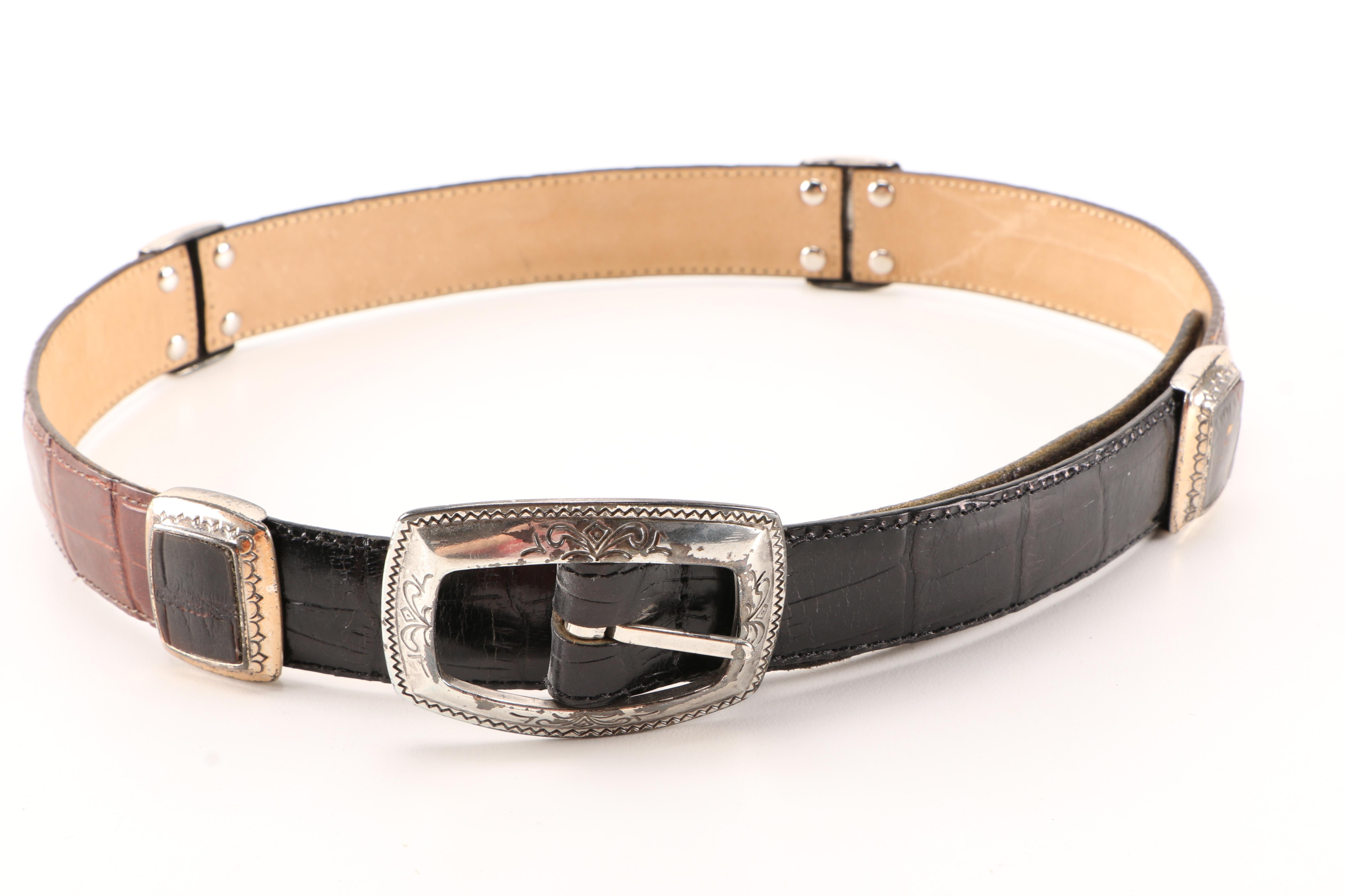 Brighton Embossed Leather Belts
