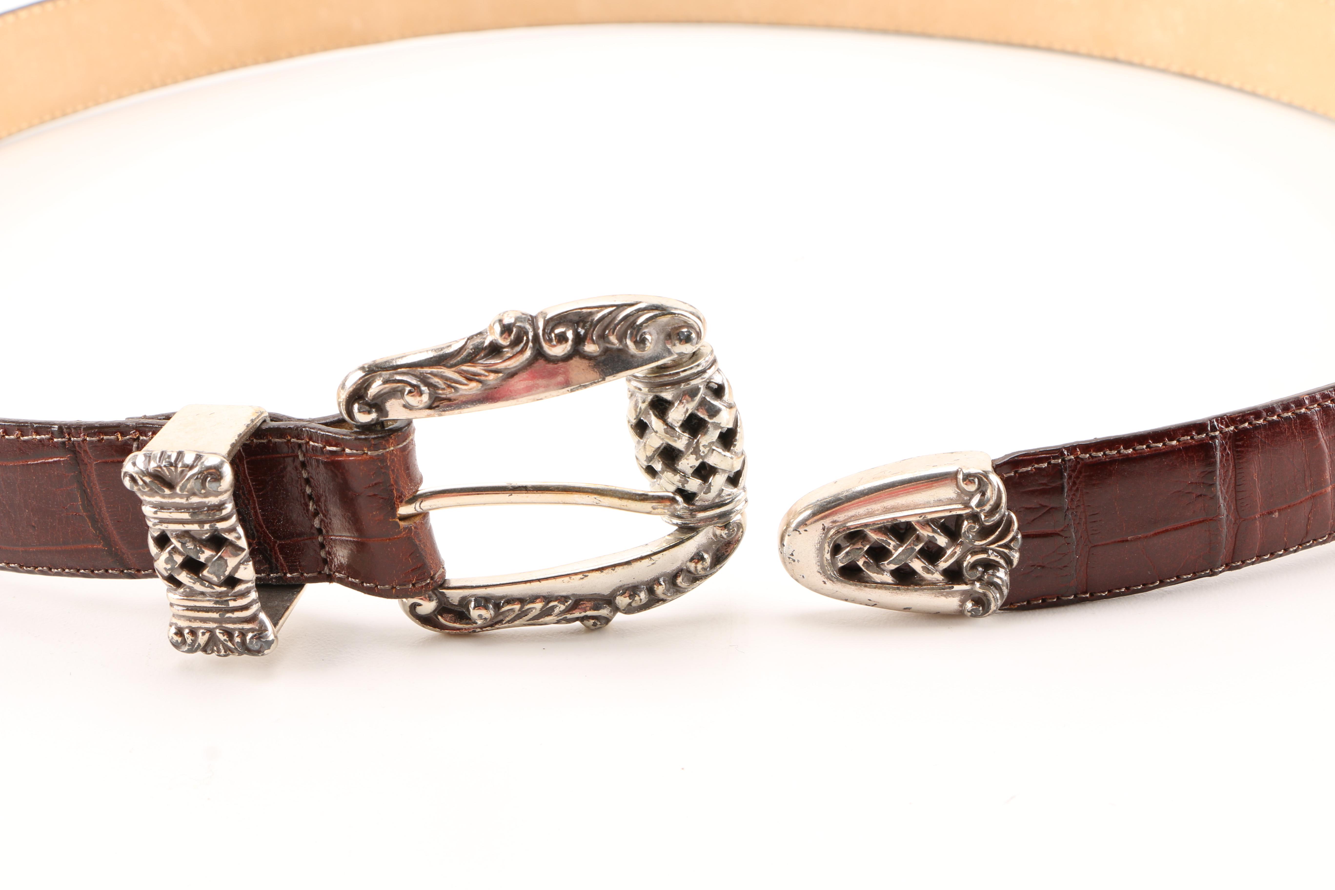 Brighton Embossed Leather Belts