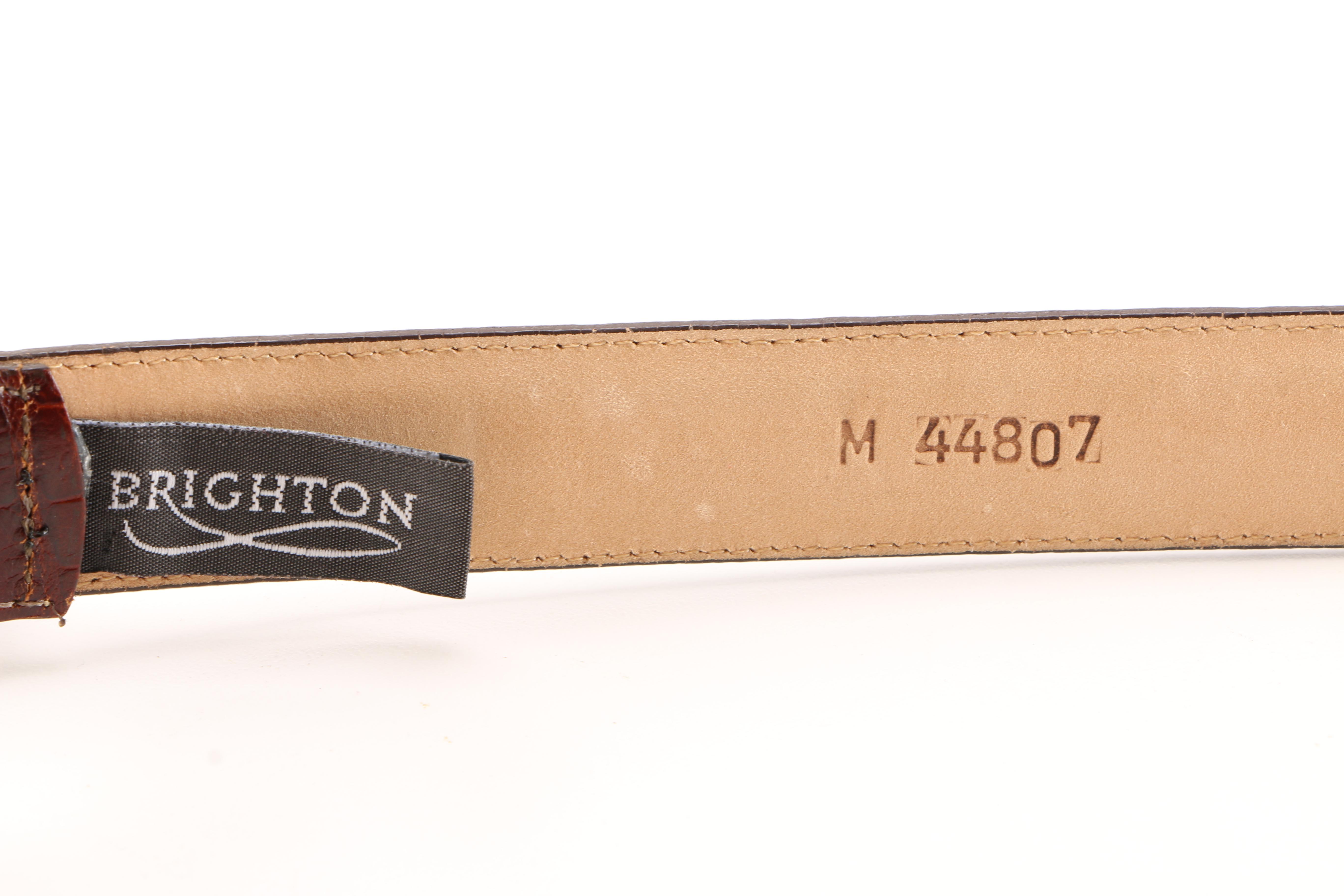 Brighton Embossed Leather Belts