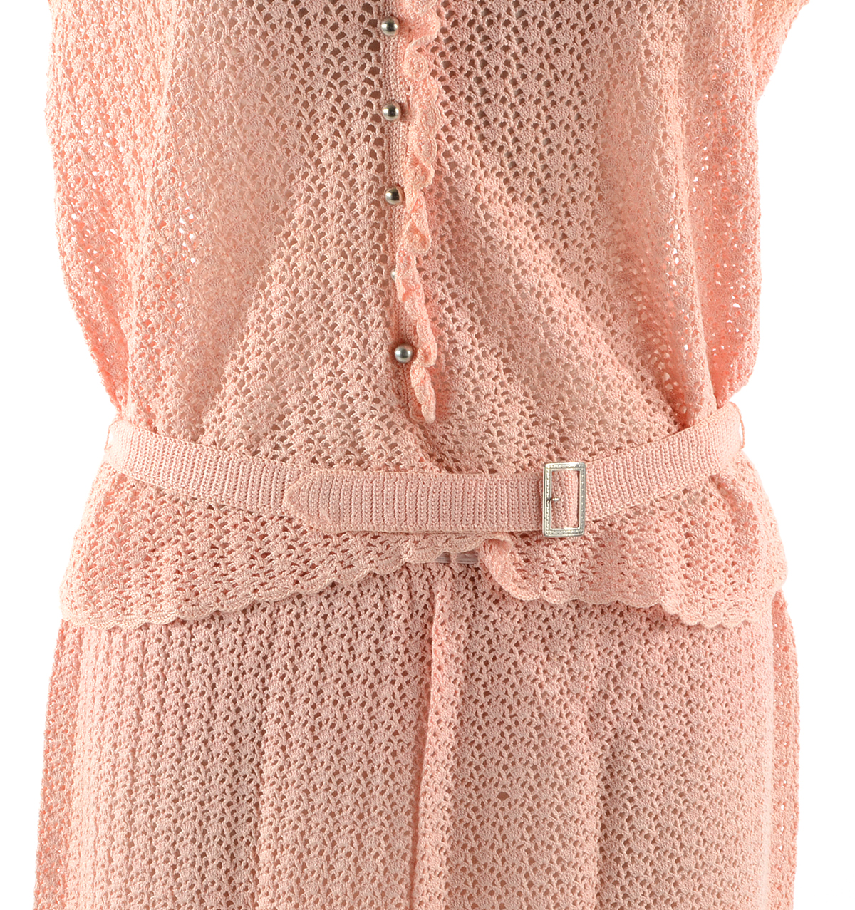 Women's Vintage Hand Crochet Blouse and Skirt