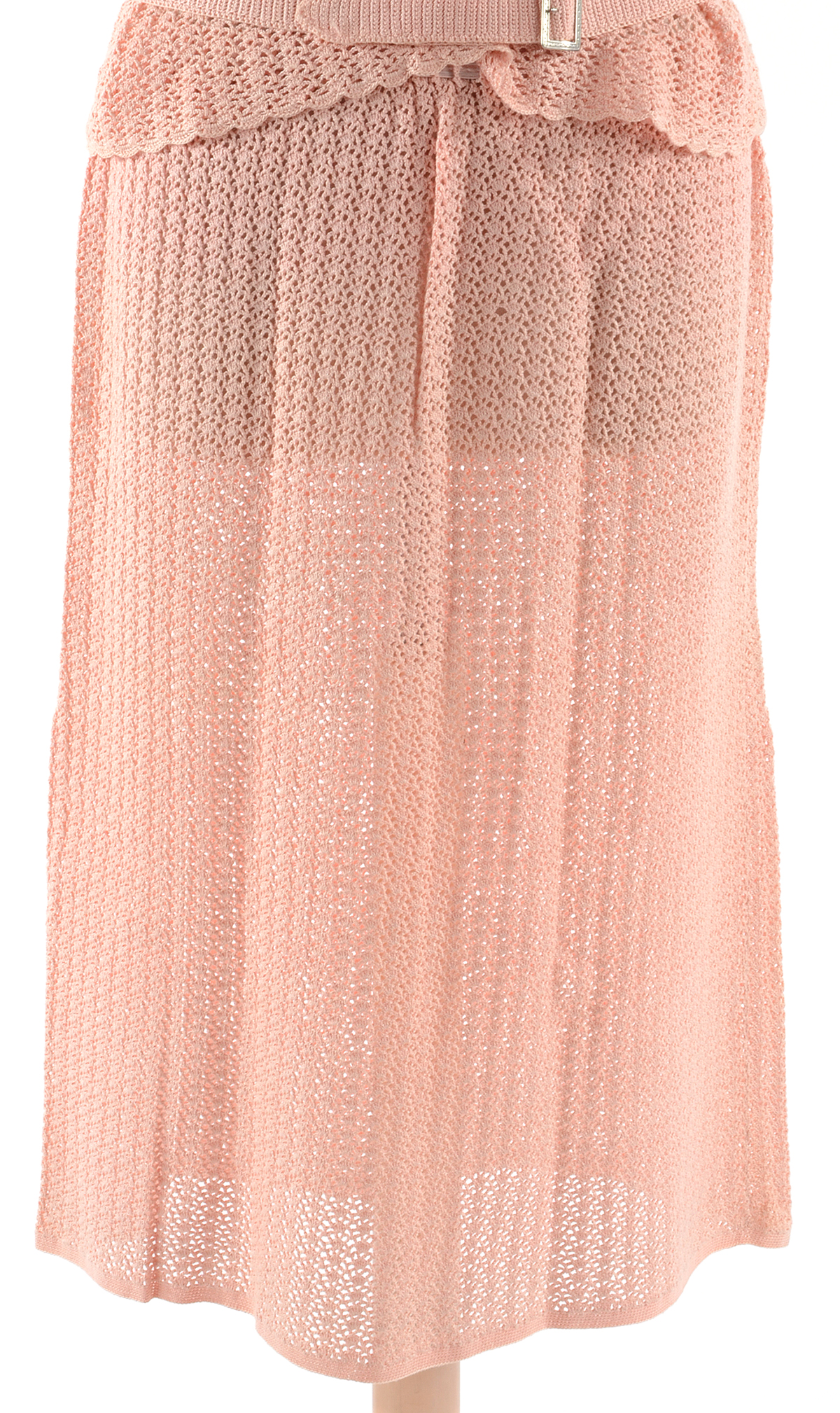 Women's Vintage Hand Crochet Blouse and Skirt