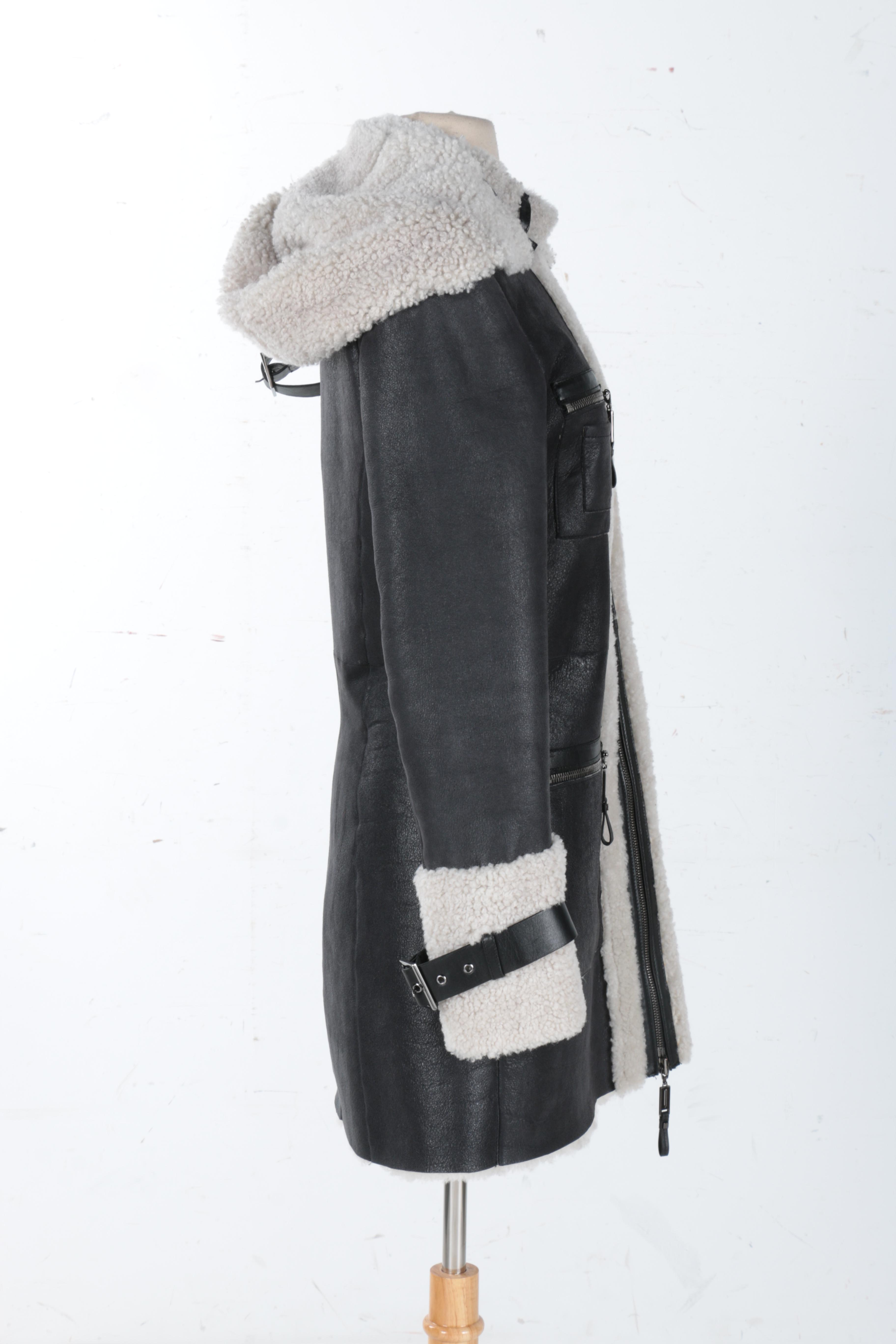 Shearling and Suede Coat