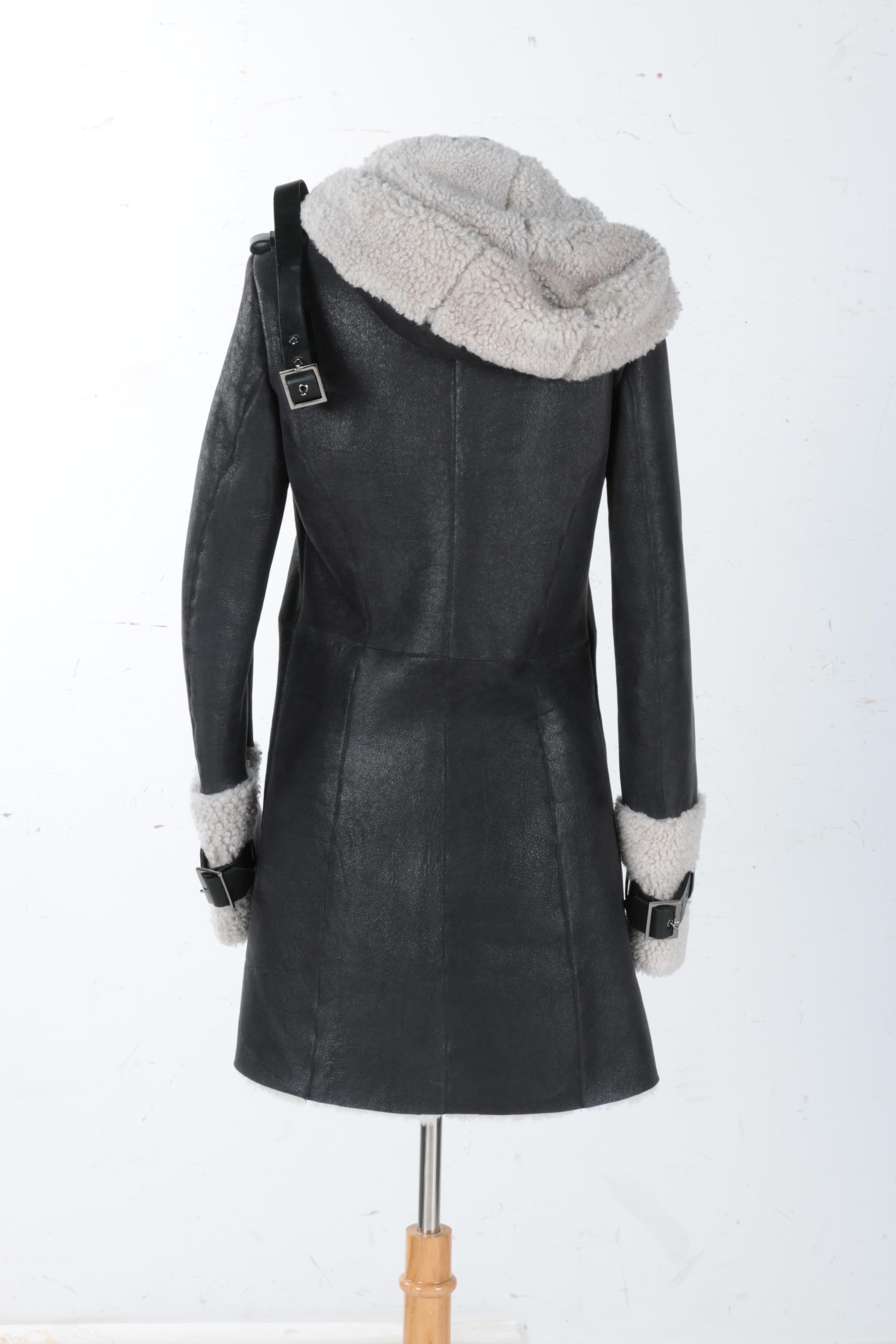 Shearling and Suede Coat