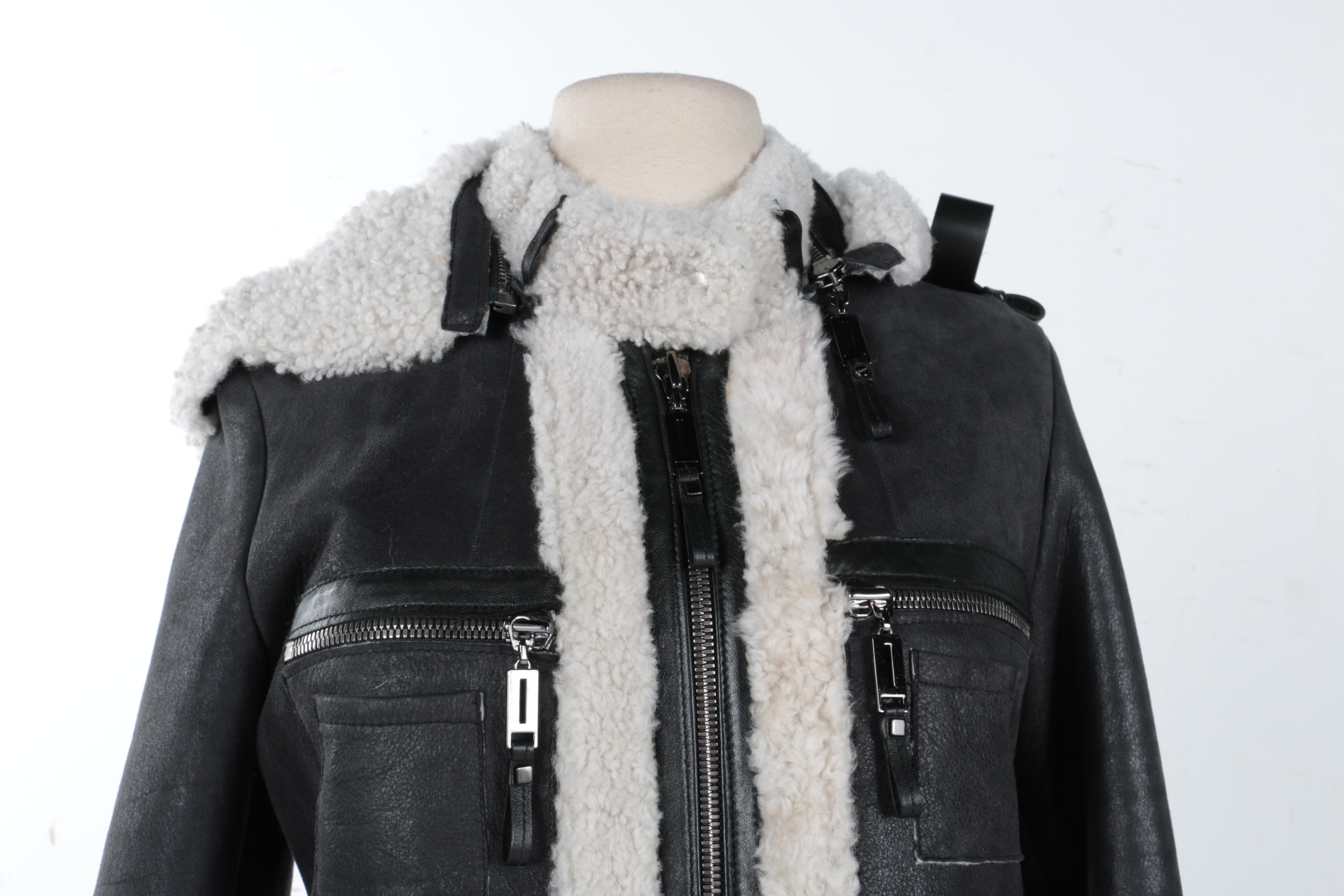 Shearling and Suede Coat