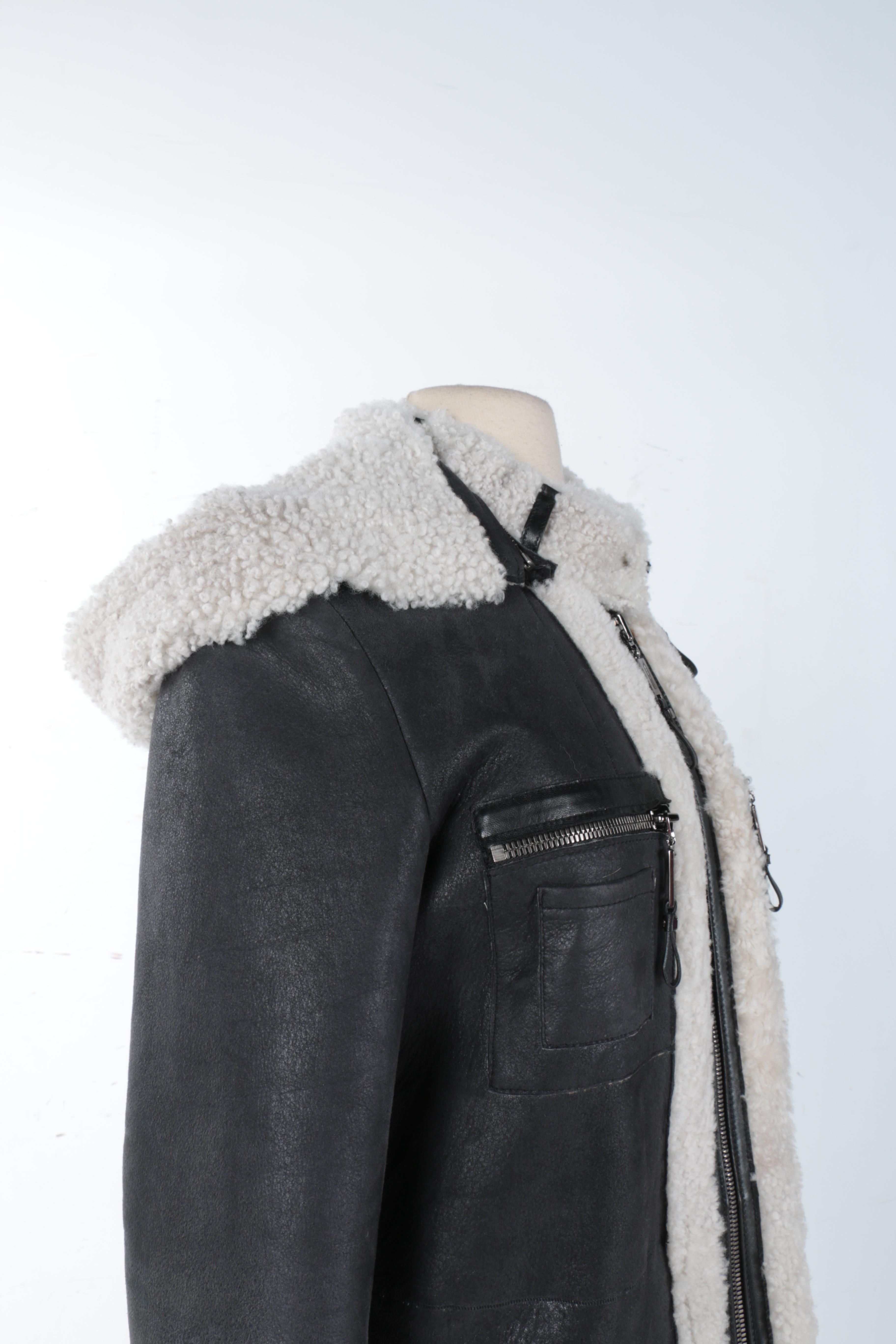 Shearling and Suede Coat