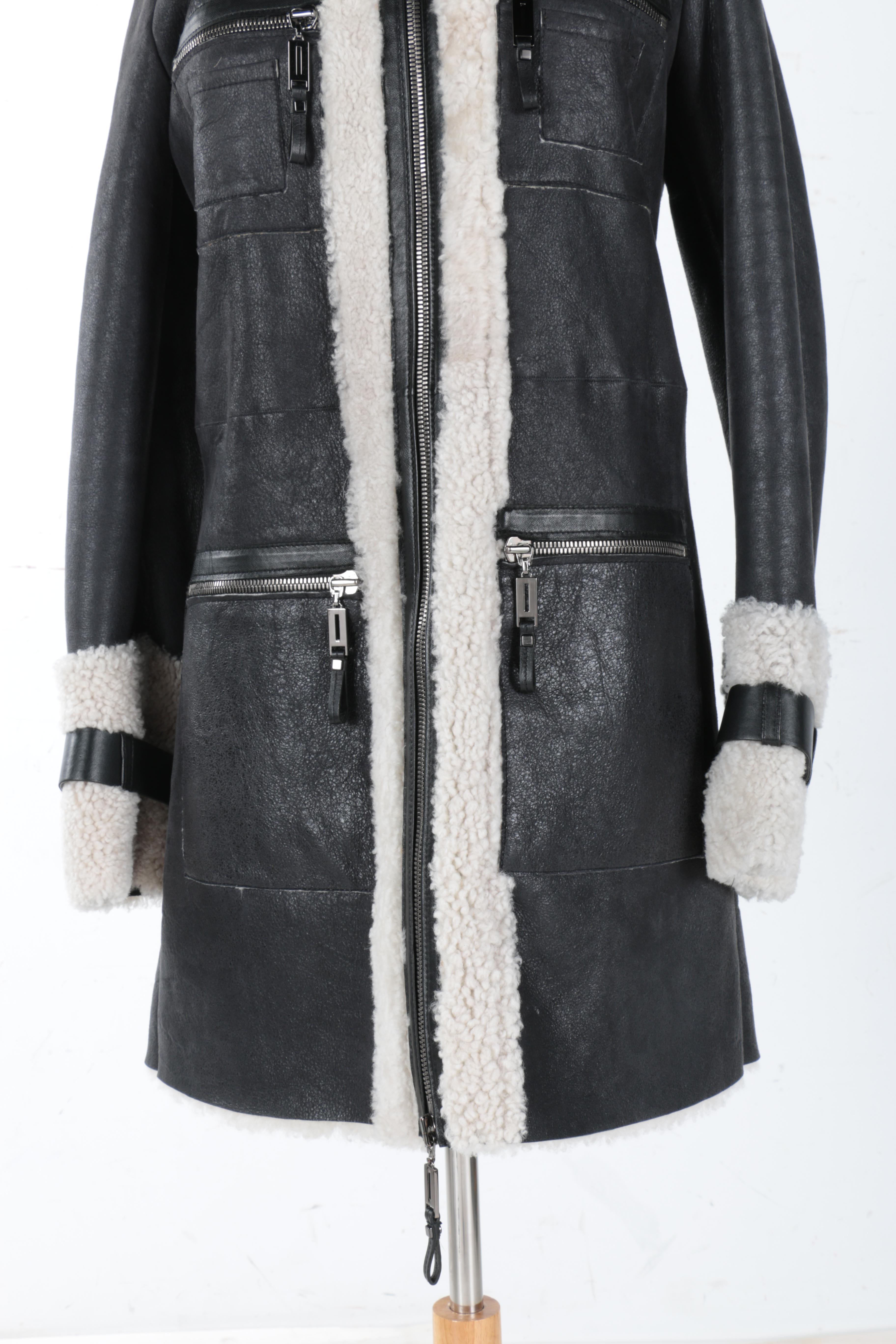 Shearling and Suede Coat