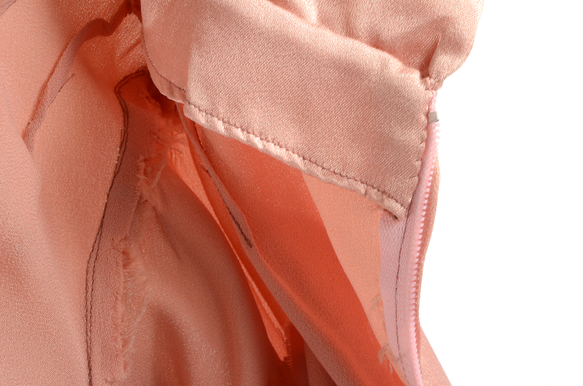 Circa 1960s Satin Full-Length Dress