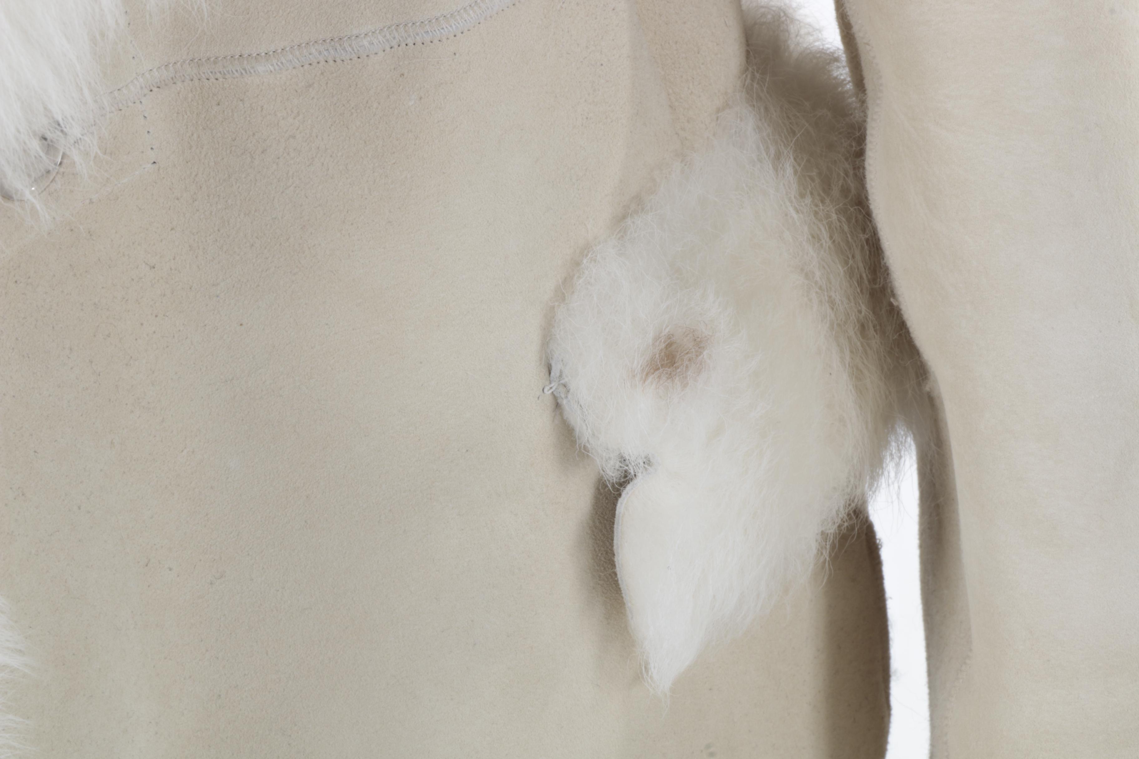 BCBG Maxazria Shearling and Suede Coat