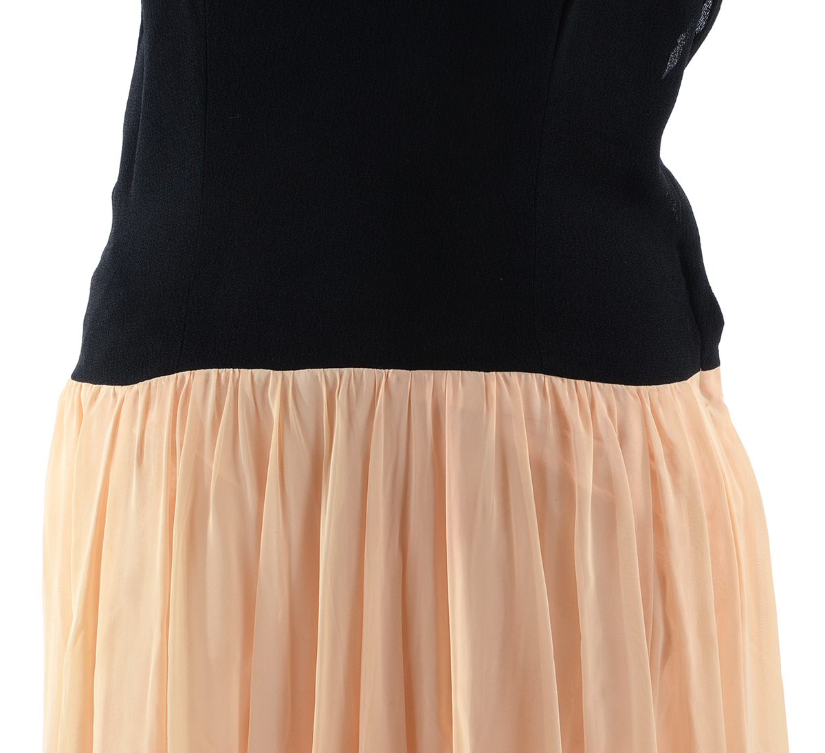 Vintage Crepe and Chiffon Evening Dress