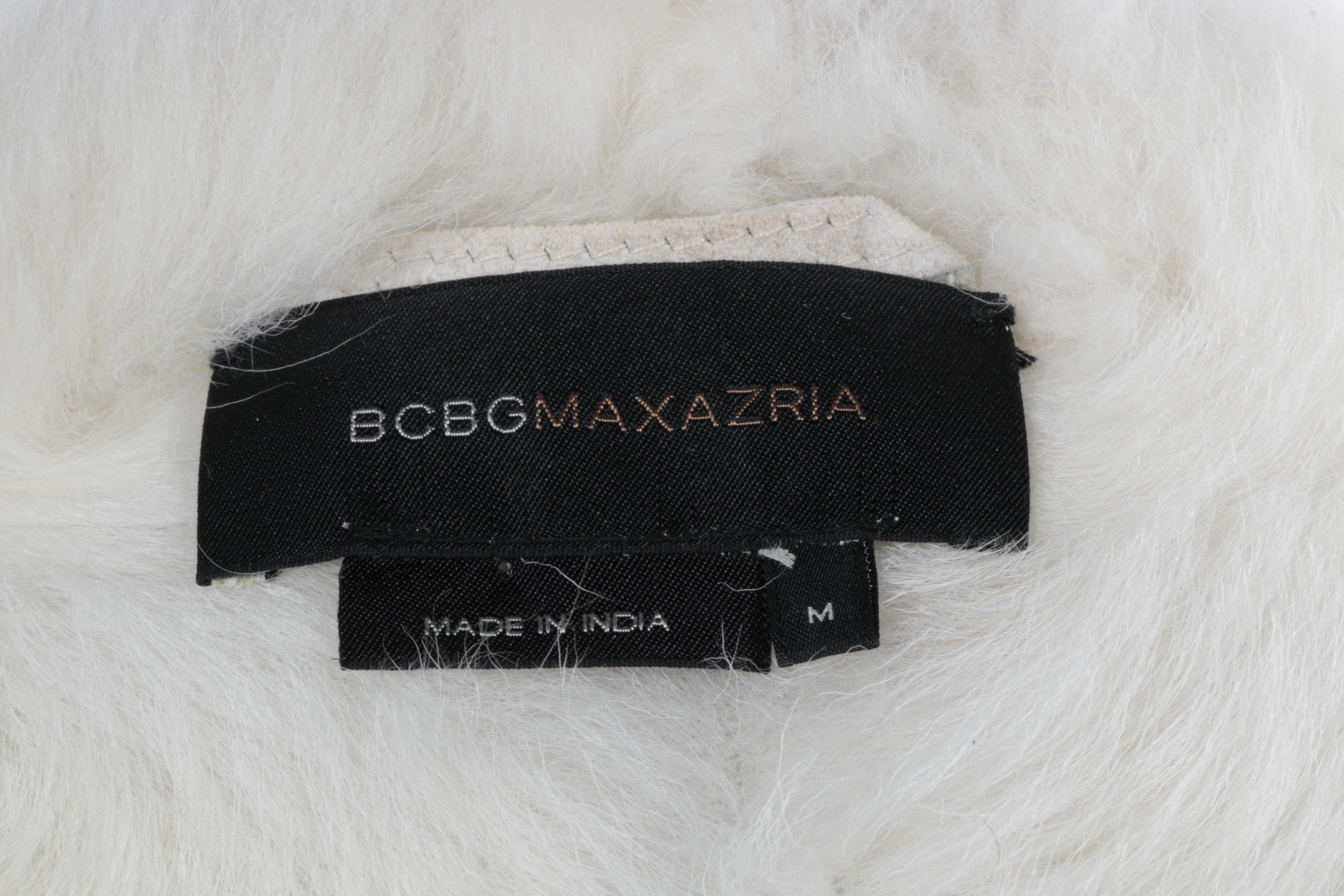 BCBG Maxazria Shearling and Suede Coat