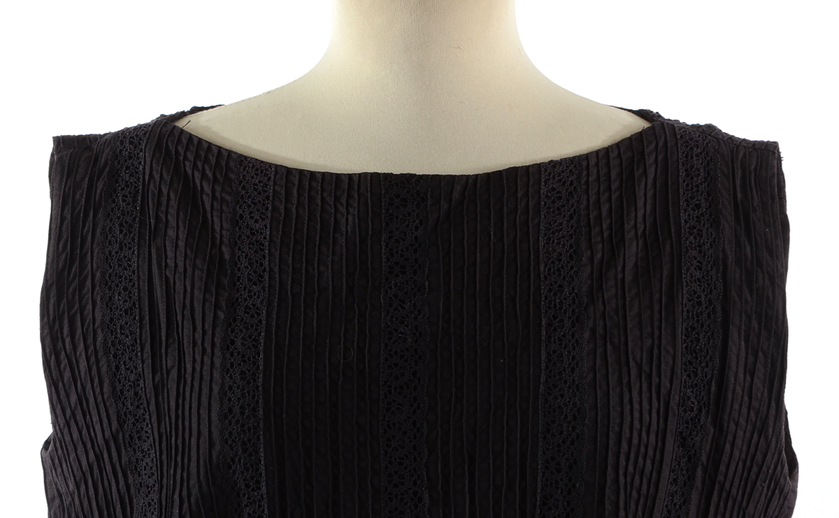 Circa 1960s Tachi Castillo Pintucked Shift Dress