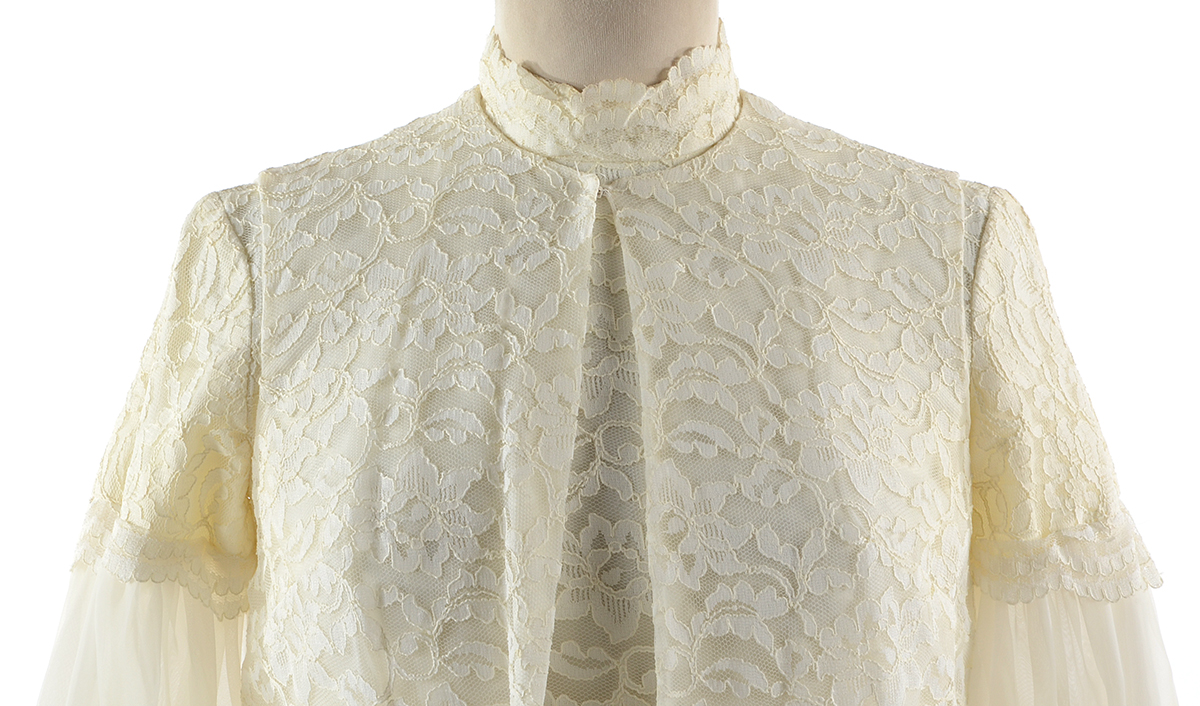 Circa 1960s Lace Shift Dress with Vest