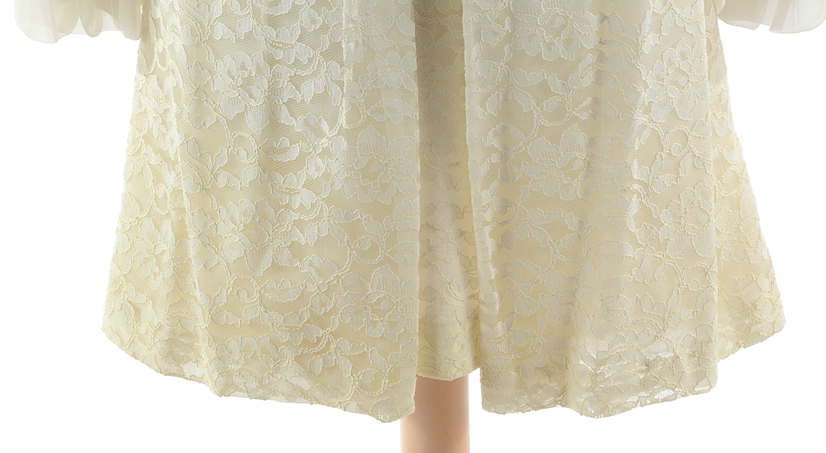 Circa 1960s Lace Shift Dress with Vest