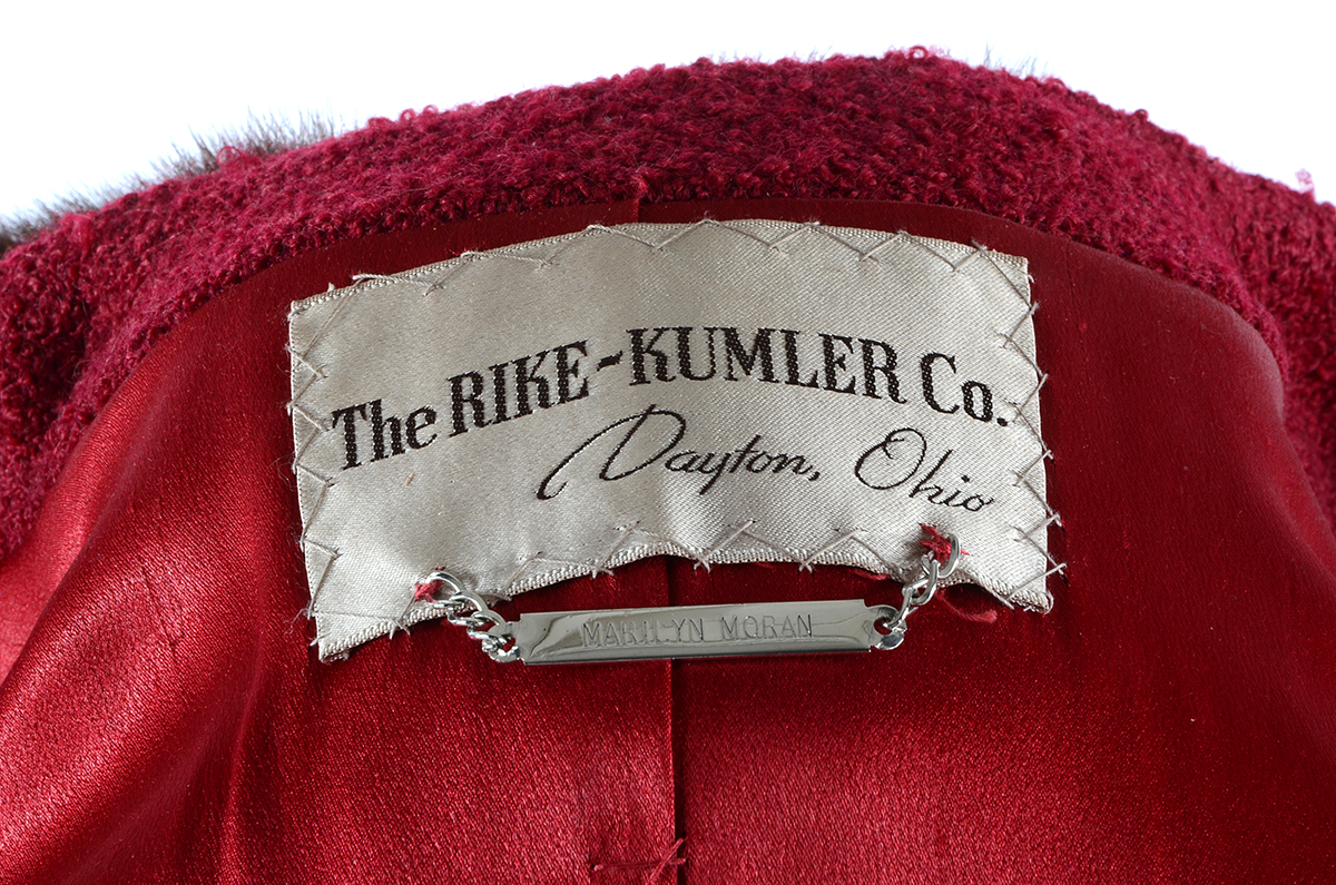 Vintage Boucle Coat with Mink Collar and Mink Hat