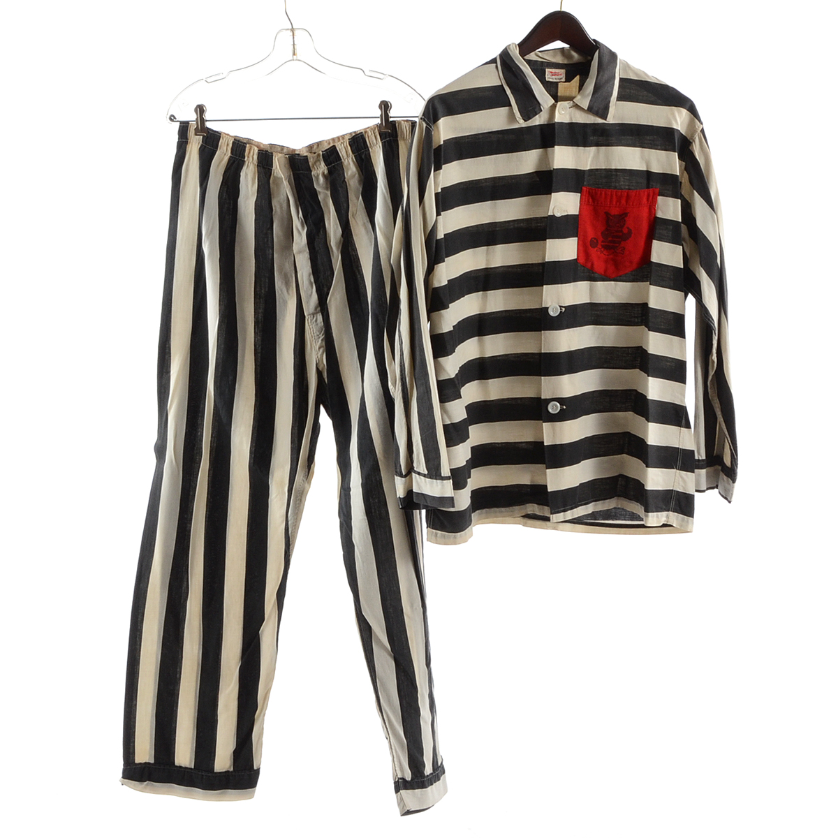 Circa 1950s Varsity Jail-Birds Men's Pajamas