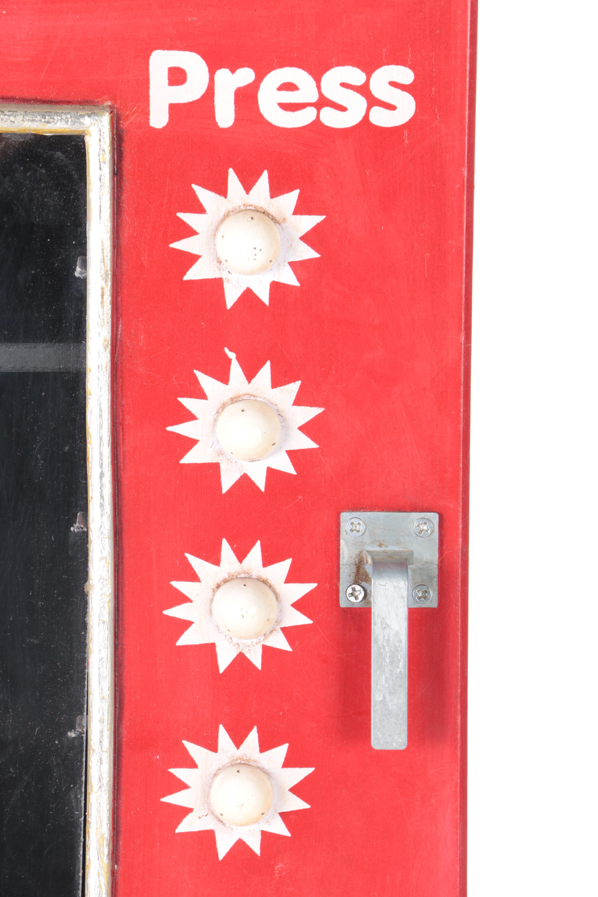 Vintage Wood "Cold Drinks" Storage Pantry